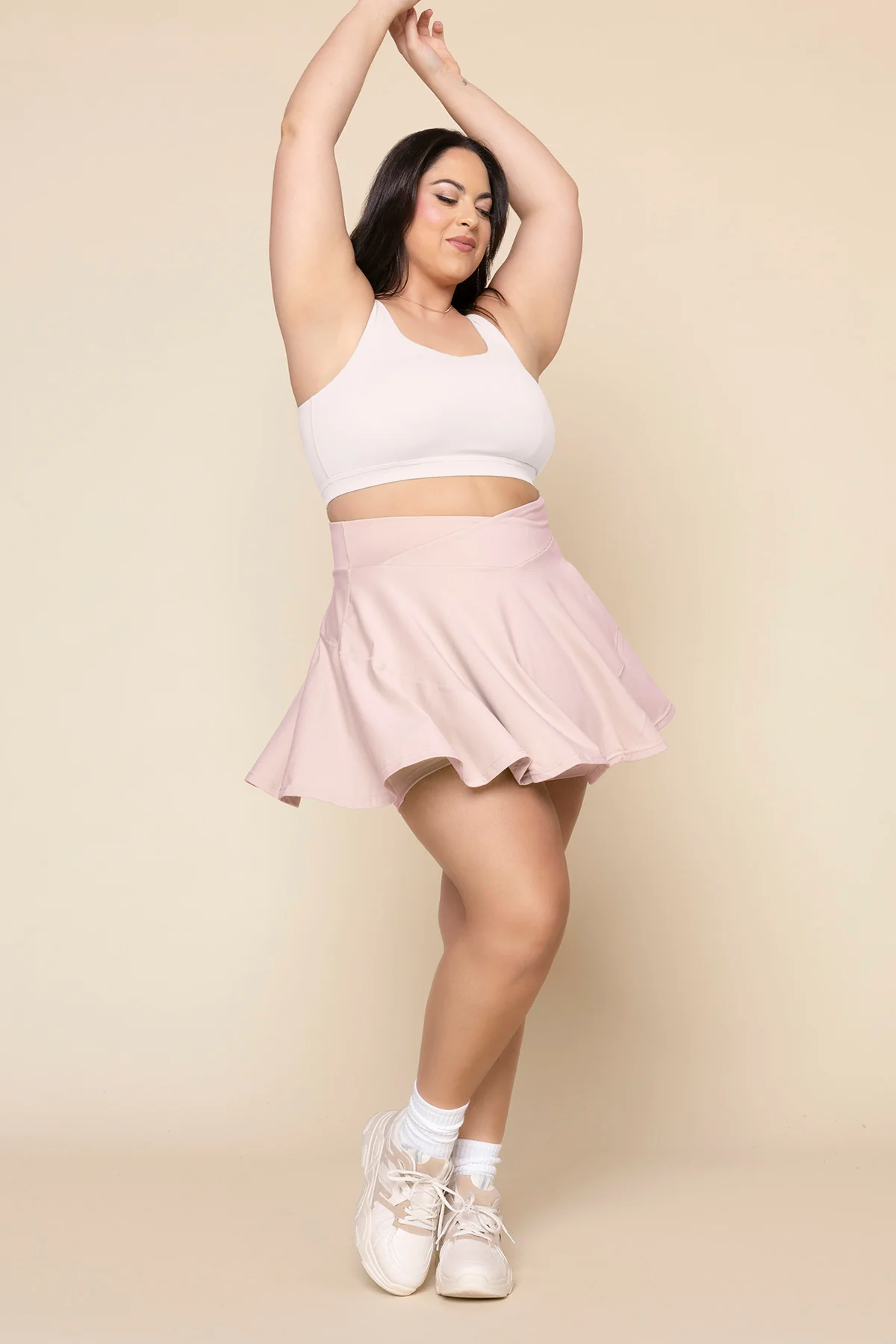 Crisscross Hourglass® Twirl Skort - Petal Pink - Image 7