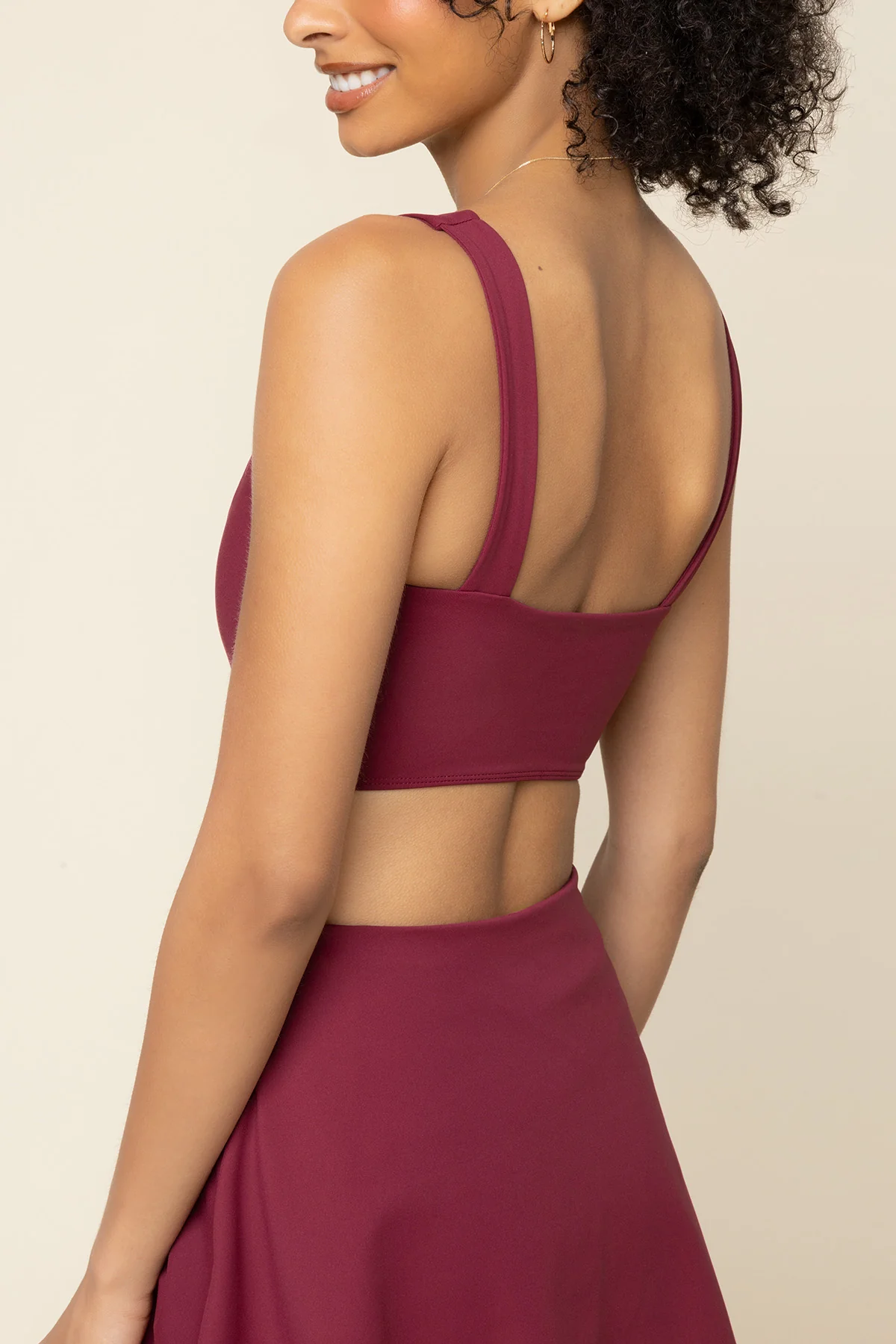 Cut It Out Dress - Crimson - Image 5