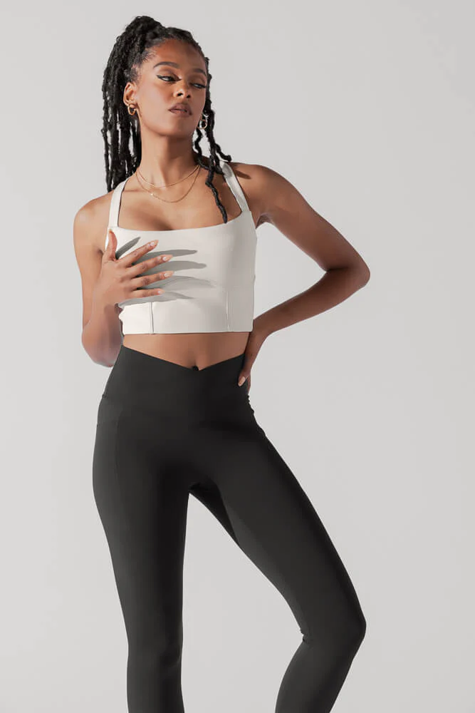 Daphne Corset Crop Top - Light Sand - Image 7