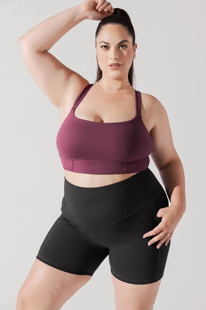 Daphne Corset Crop Top - Plum - Image 3