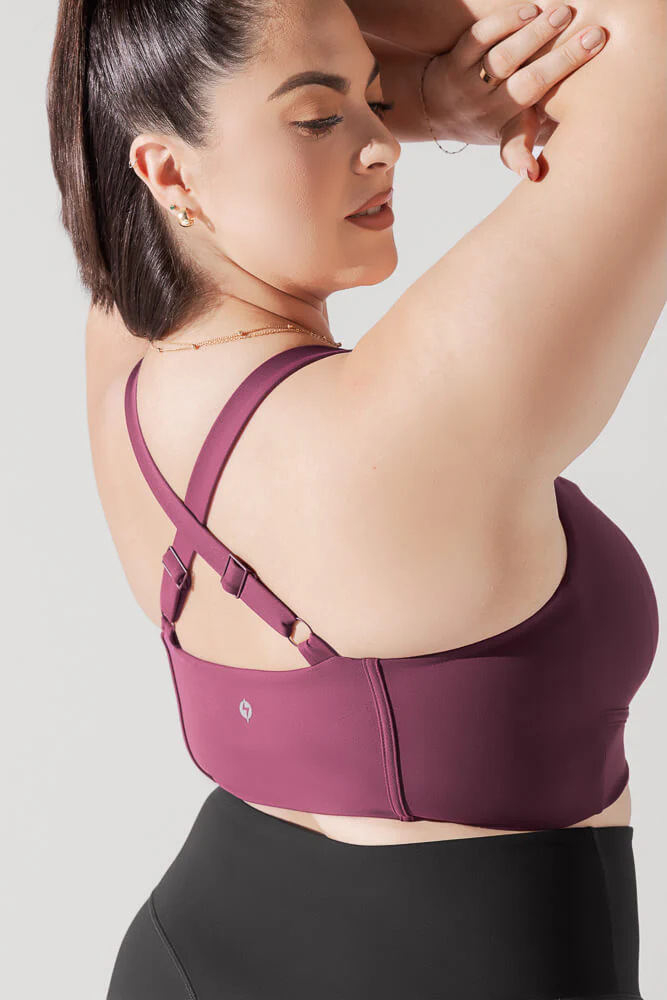 Daphne Corset Crop Top - Plum - Image 4