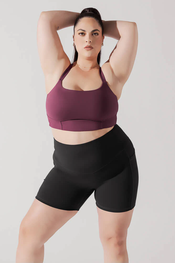 Daphne Corset Crop Top - Plum - Image 5