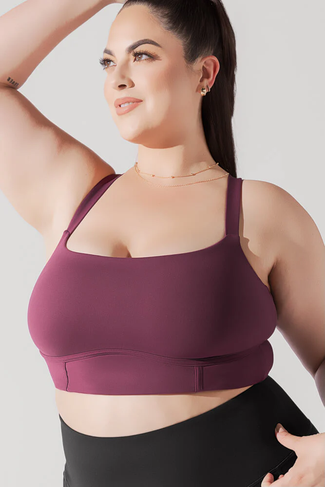 Daphne Corset Crop Top - Plum - Image 6