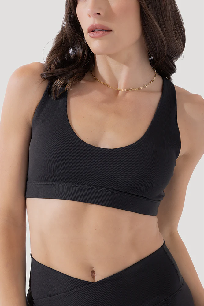 Deep Darling Bra (Ribbed) - Dark Charcoal - Image 6