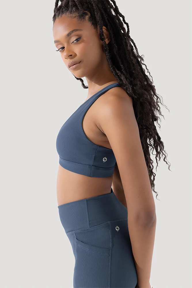 Deep Darling Bra (Ribbed) - Deep Navy - Image 4