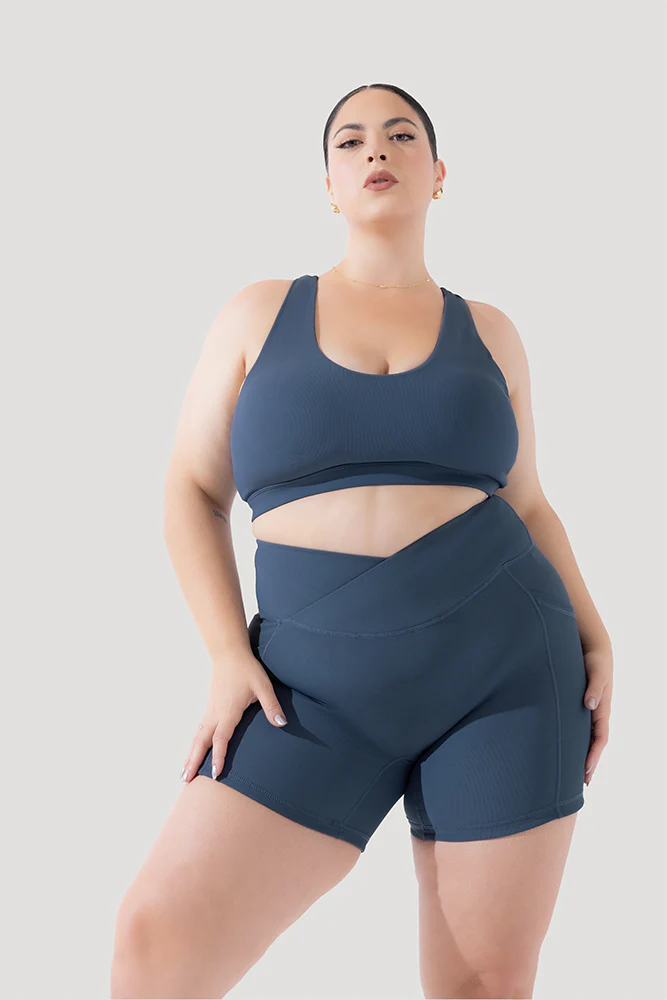 Deep Darling Bra (Ribbed) - Deep Navy - Image 5