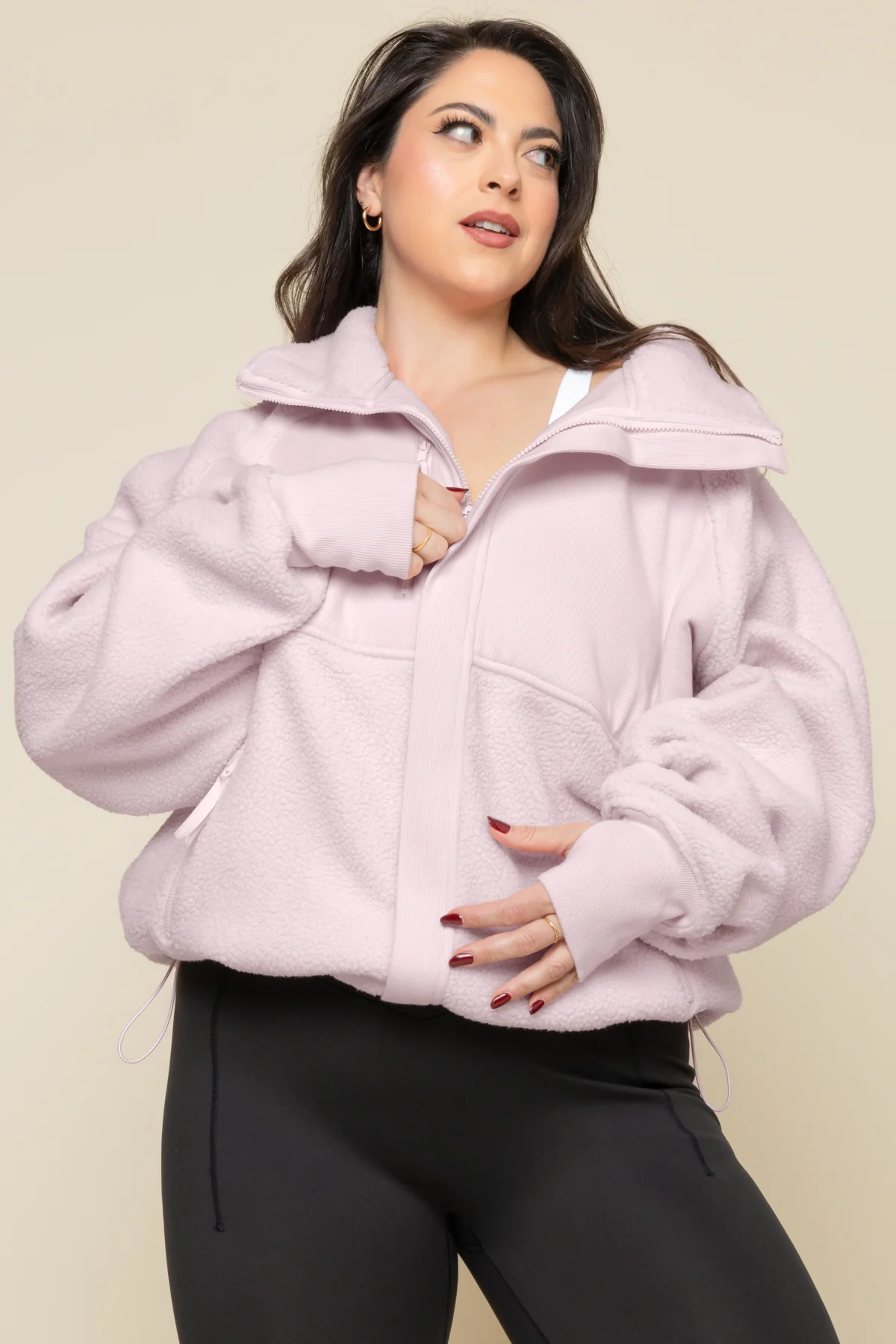 Find Your Inner Fleece Jacket - Soft Lilac - Image 6