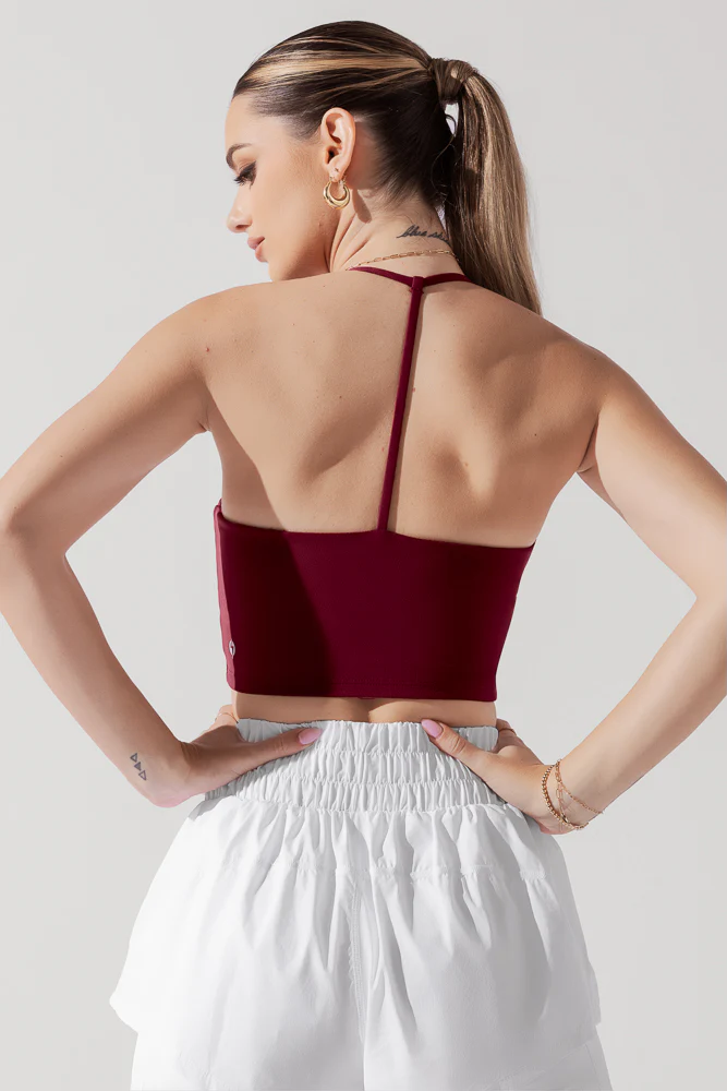 Flexy Crop Top - Crimson - Image 3