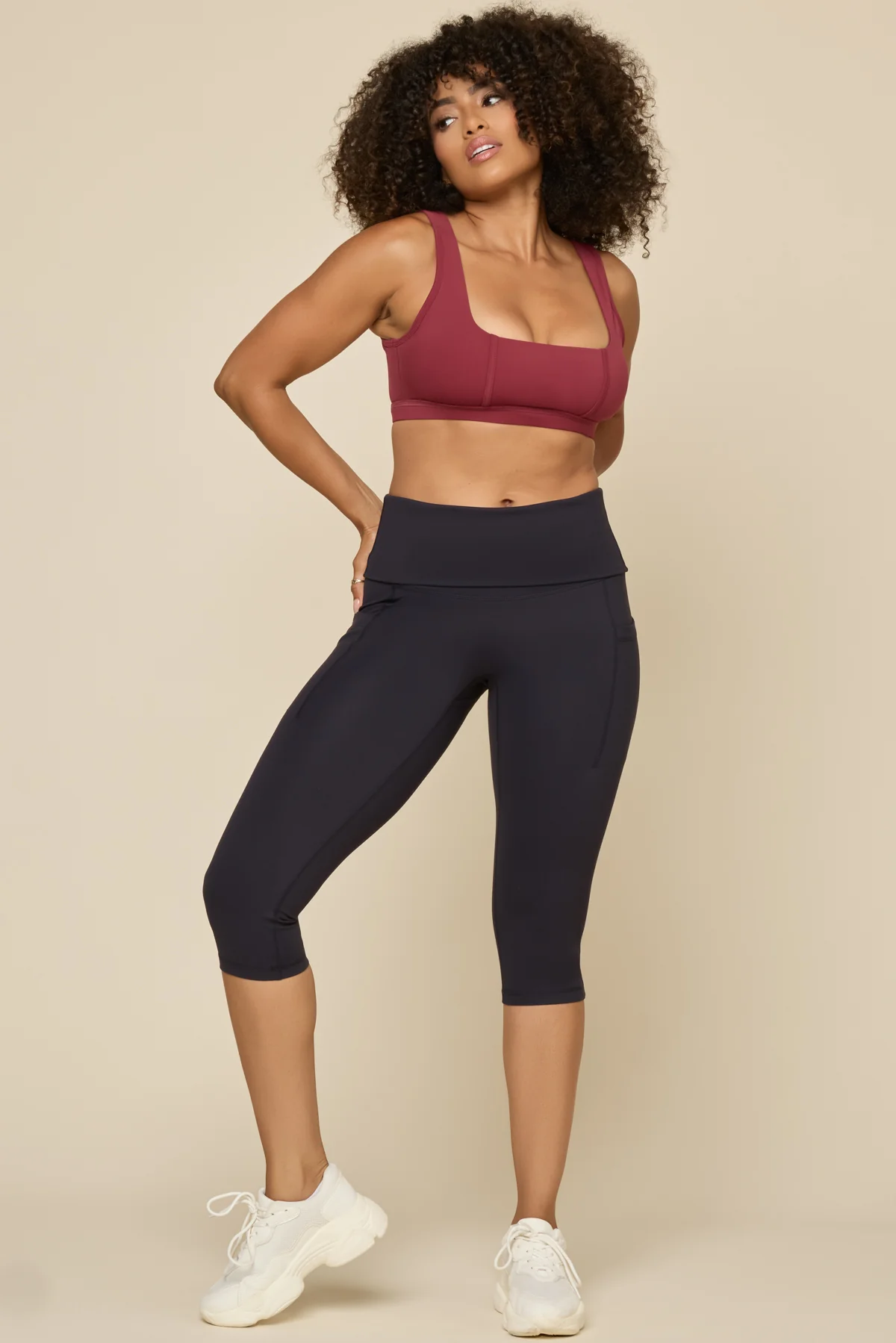 Foldover Capri - Cool Black - Image 7