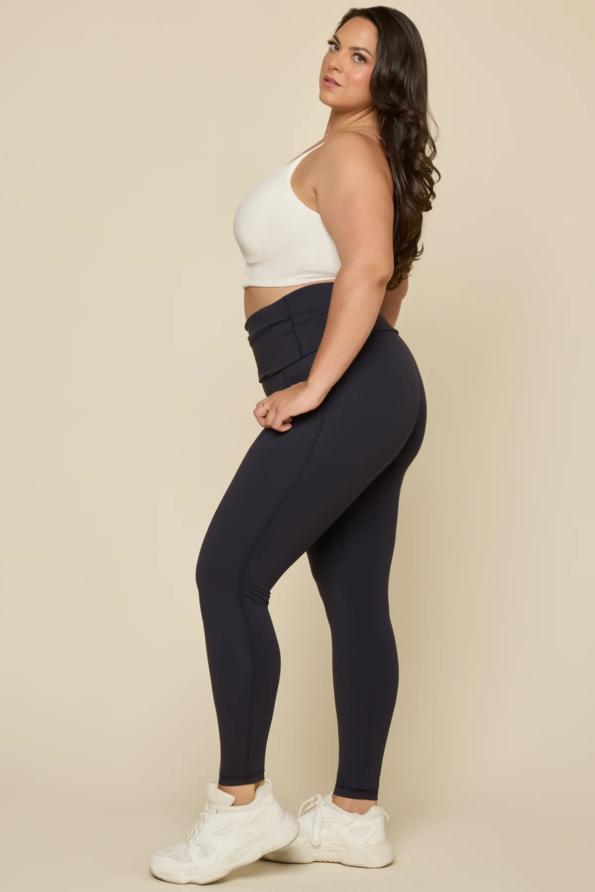 Foldover Legging - Cool Black - Image 9