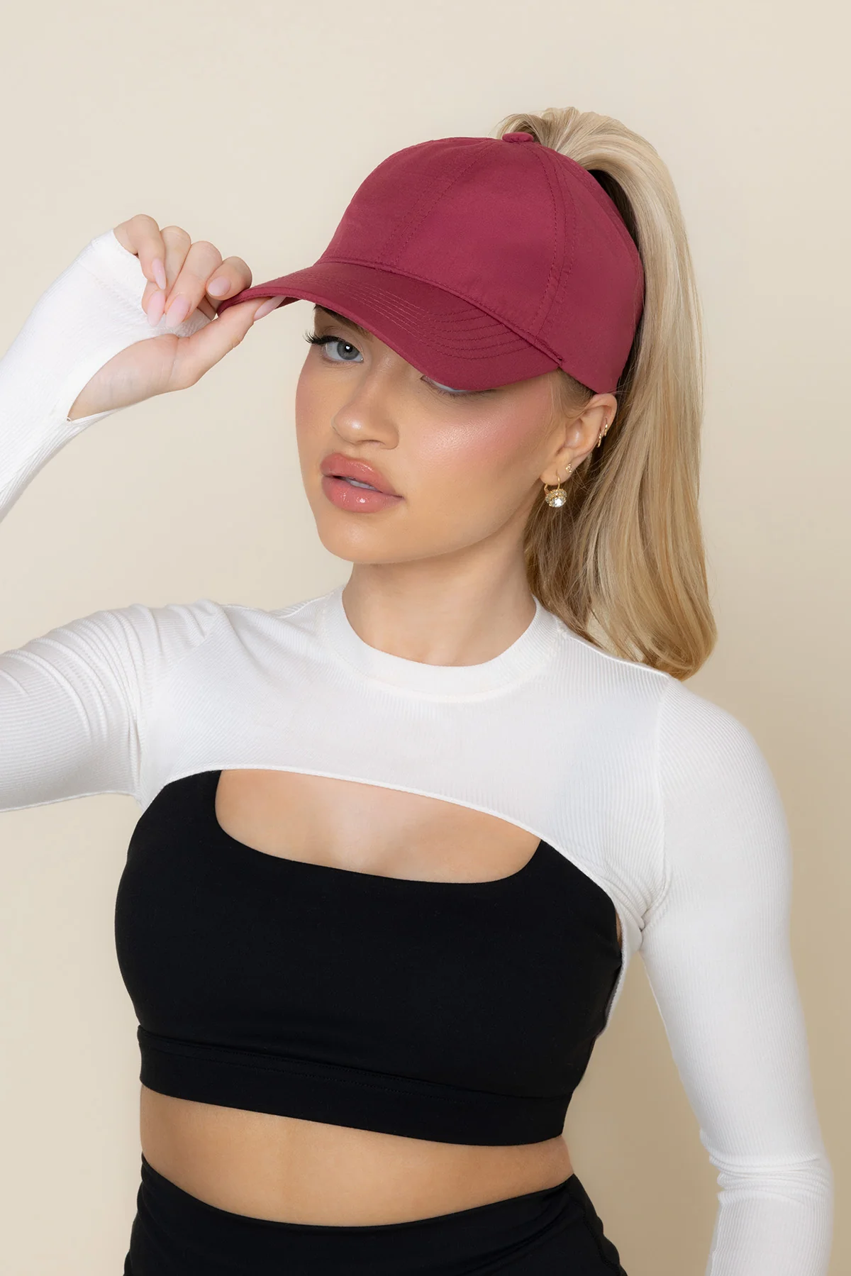 Go with the Bow High Ponytail Cap - Image 11