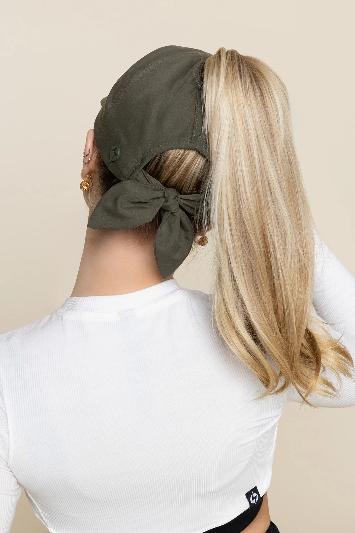 Go with the Bow High Ponytail Cap - Image 5