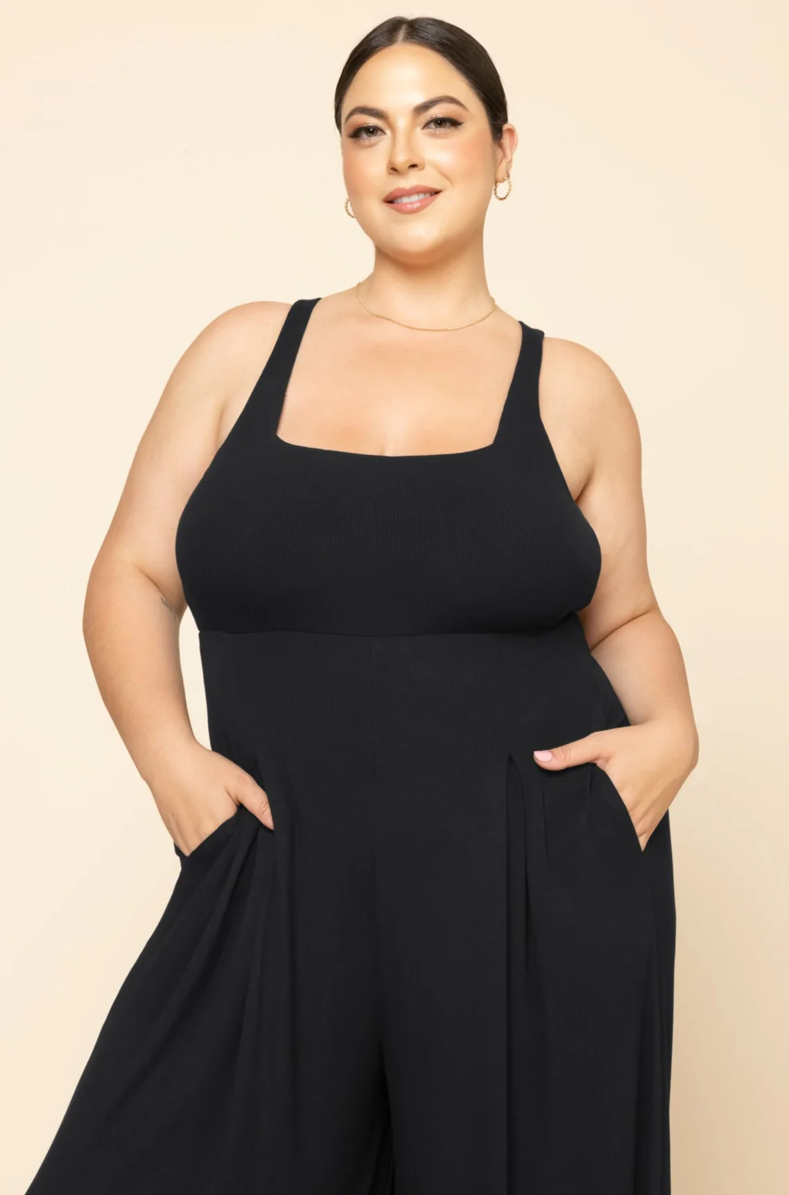 Go With The Flow Jumpsuit - Black - Image 4