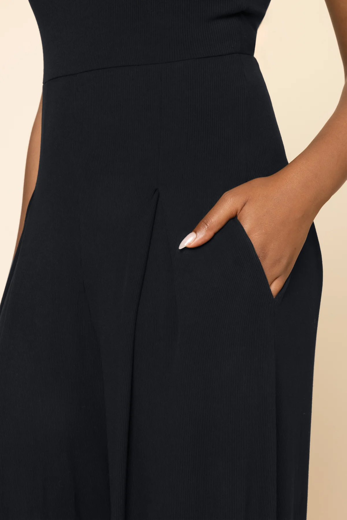 Go With The Flow Jumpsuit - Black - Image 7