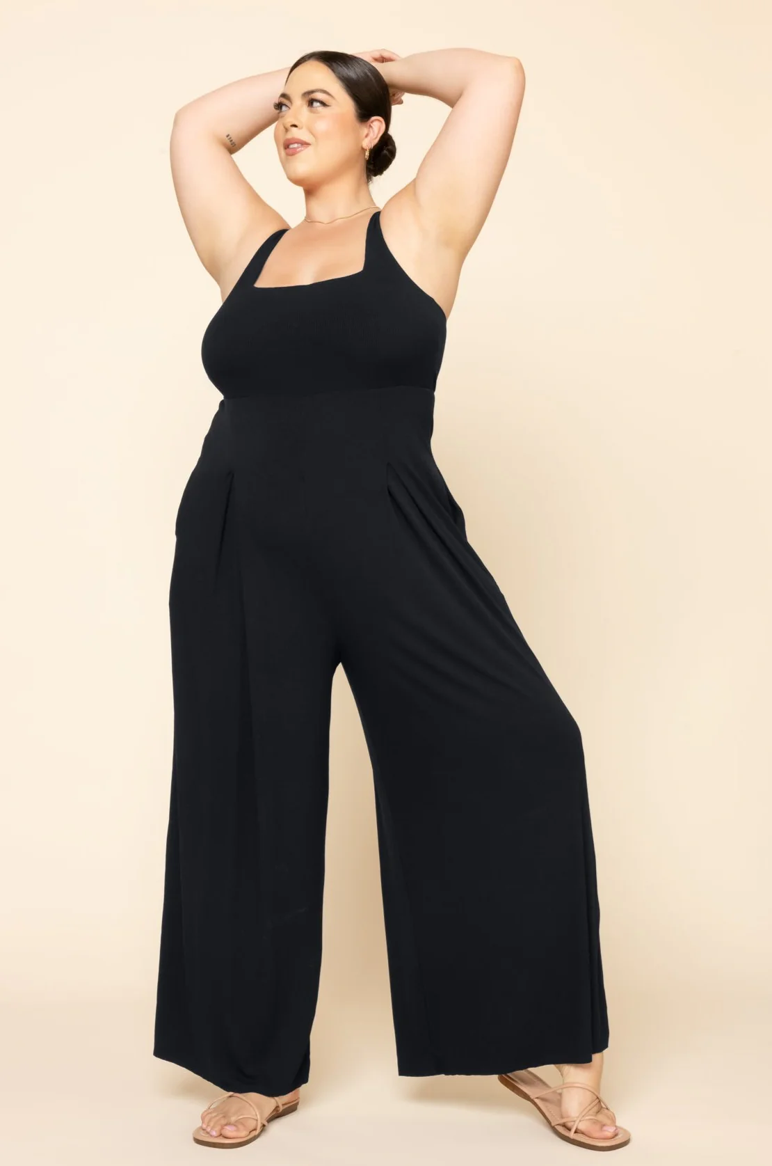 Go With The Flow Jumpsuit - Black - Image 8