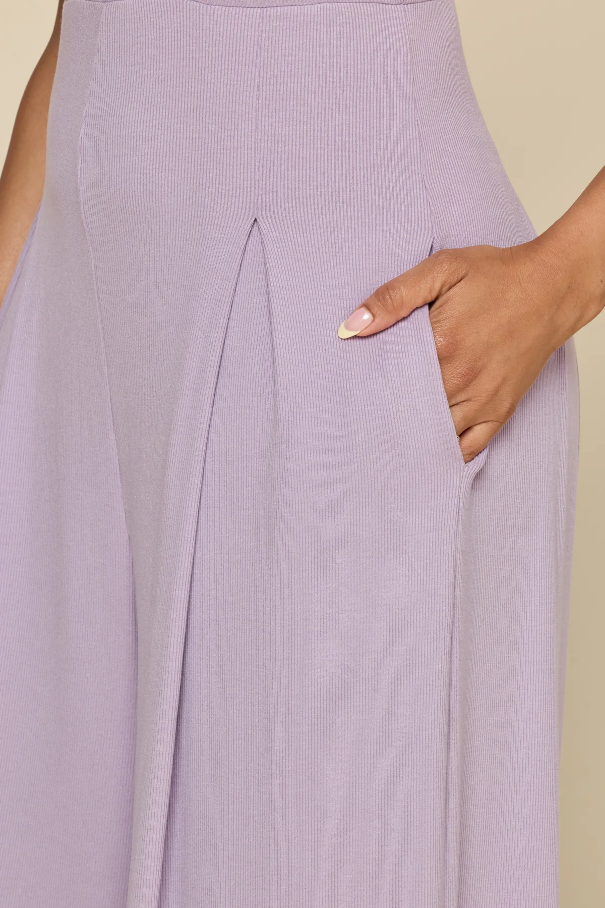 Go With The Flow Jumpsuit - Lavender Haze - Image 3