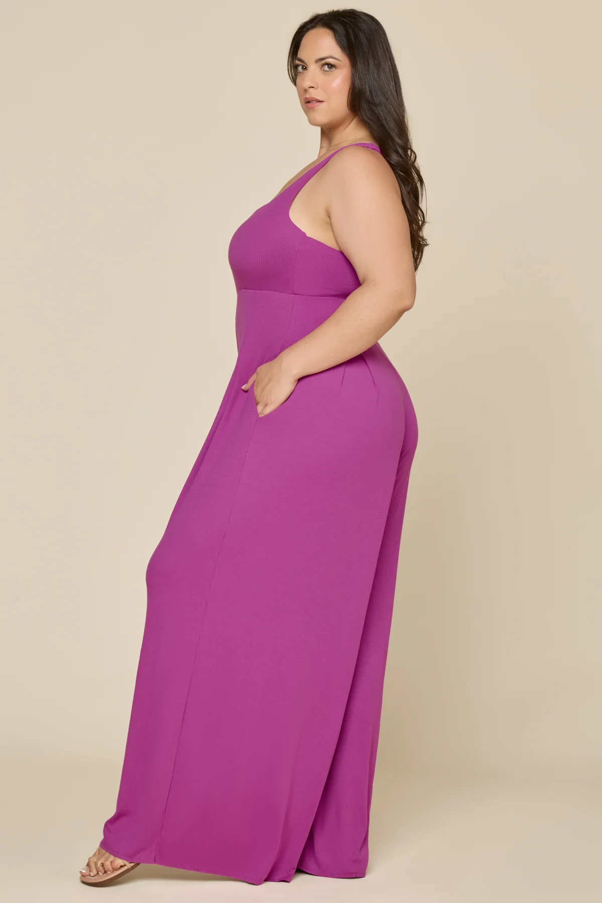 Go With The Flow Jumpsuit - Royal Orchid - Image 11