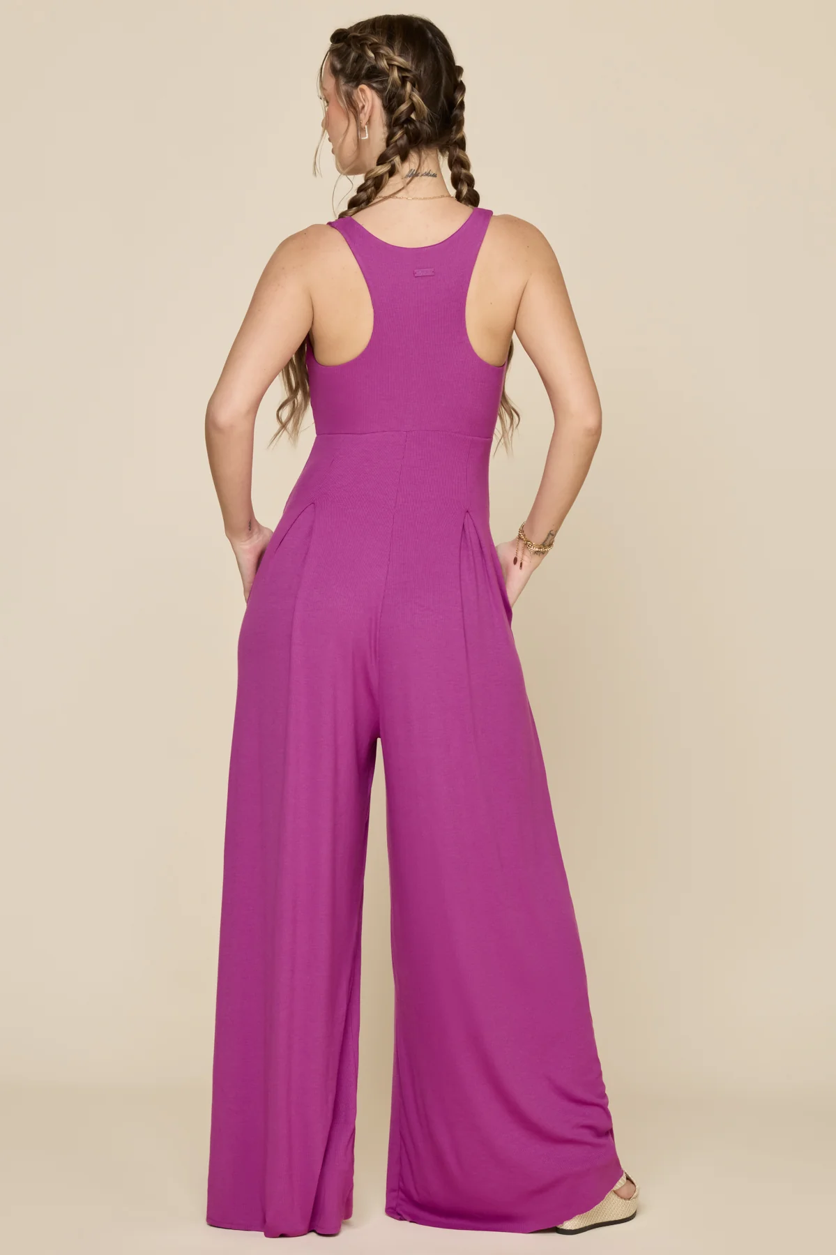 Go With The Flow Jumpsuit - Royal Orchid - Image 5