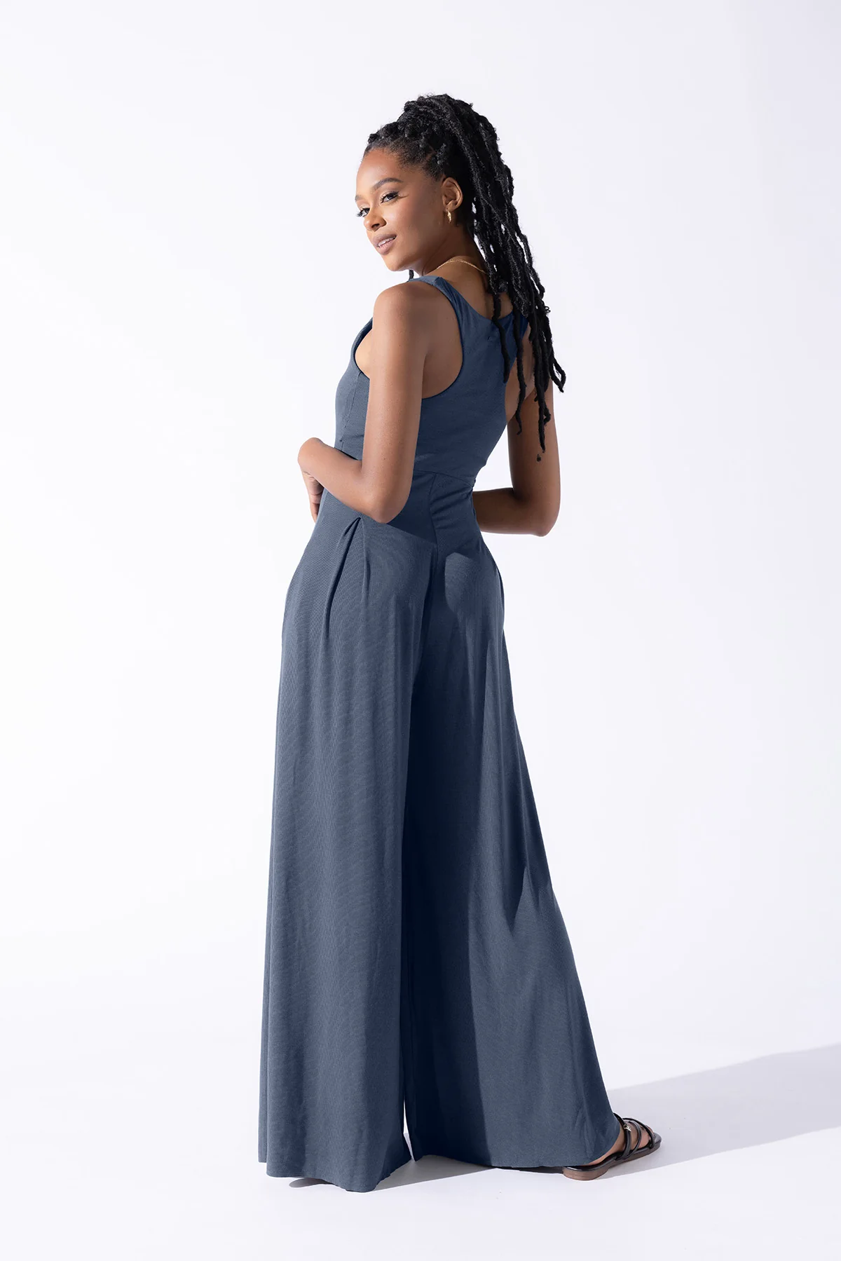 Go with the Flow Jumpsuit - Stormy Weather - Image 14