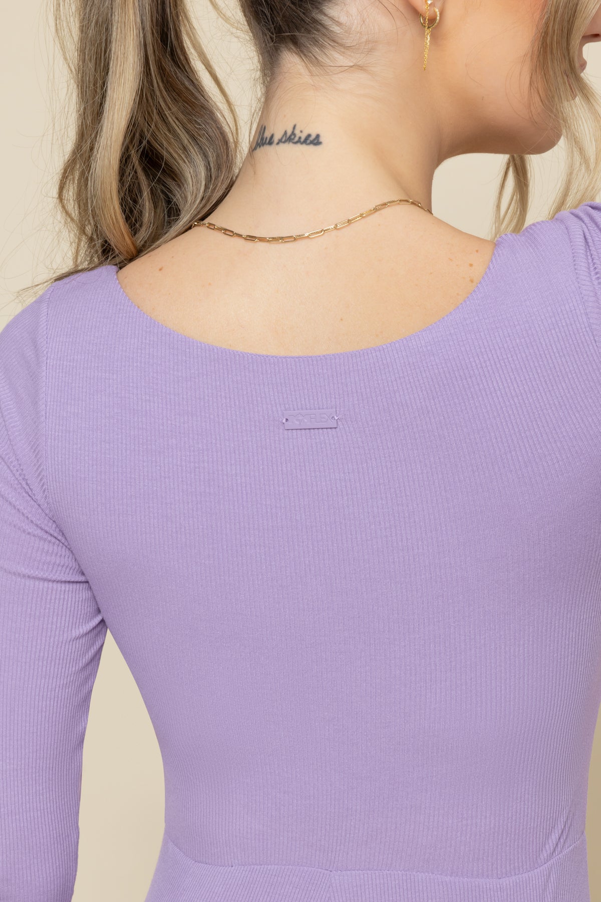 Go With The Flow Long Sleeve Jumpsuit - Lavender Haze - Image 9