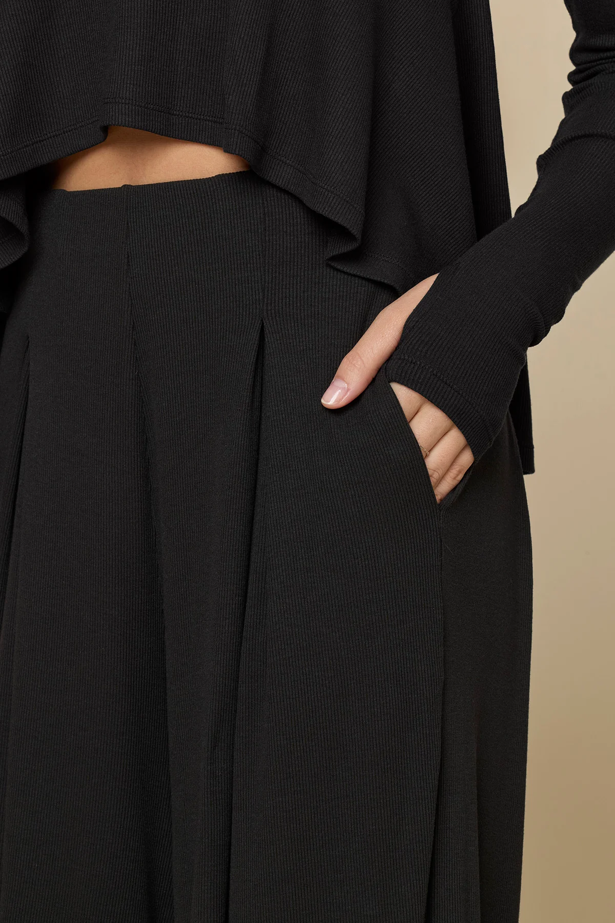 Go with the Flow Wide Leg Pant - Black - Image 4