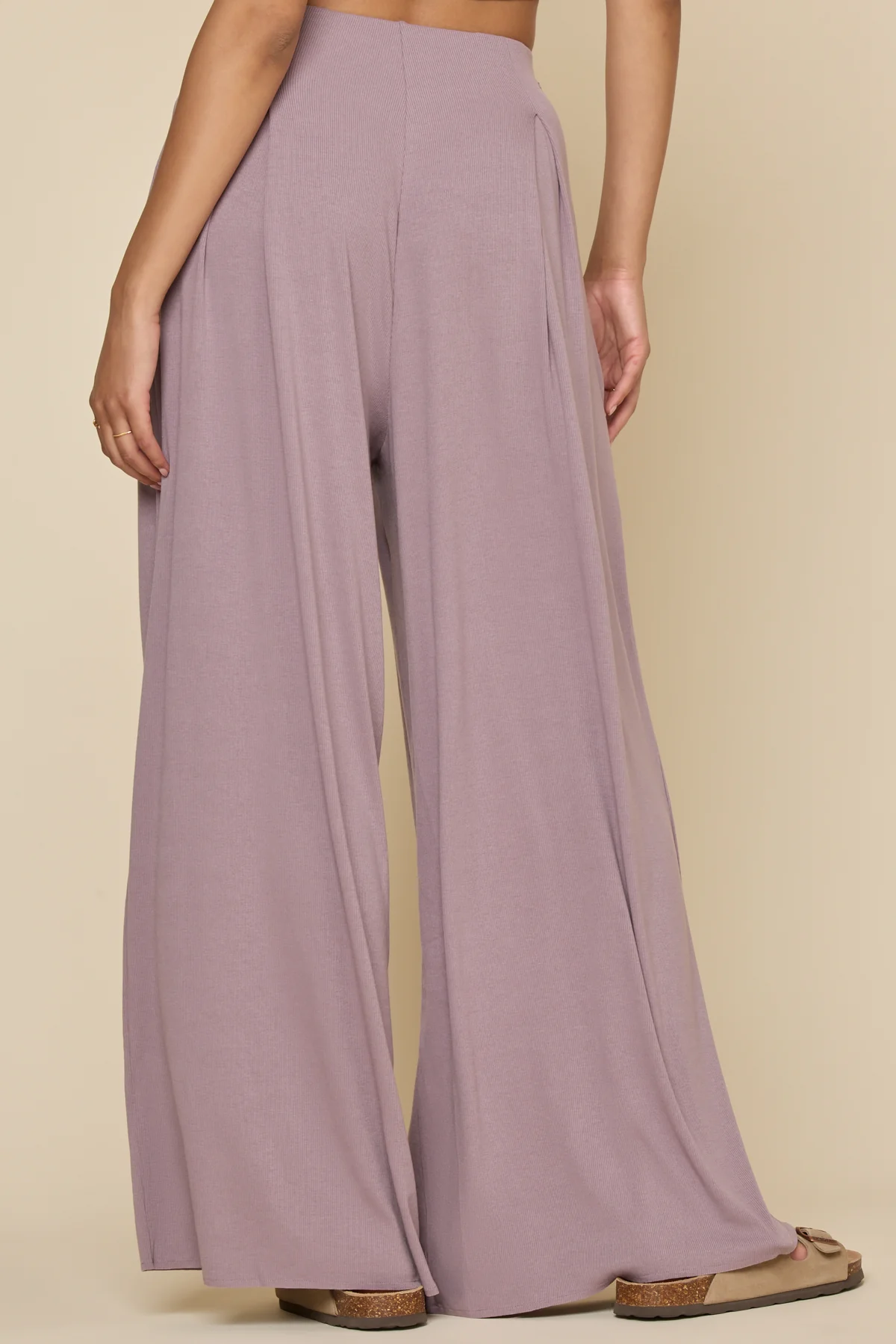 Go with the Flow Wide Leg Pant - Dusty Mauve - Image 5