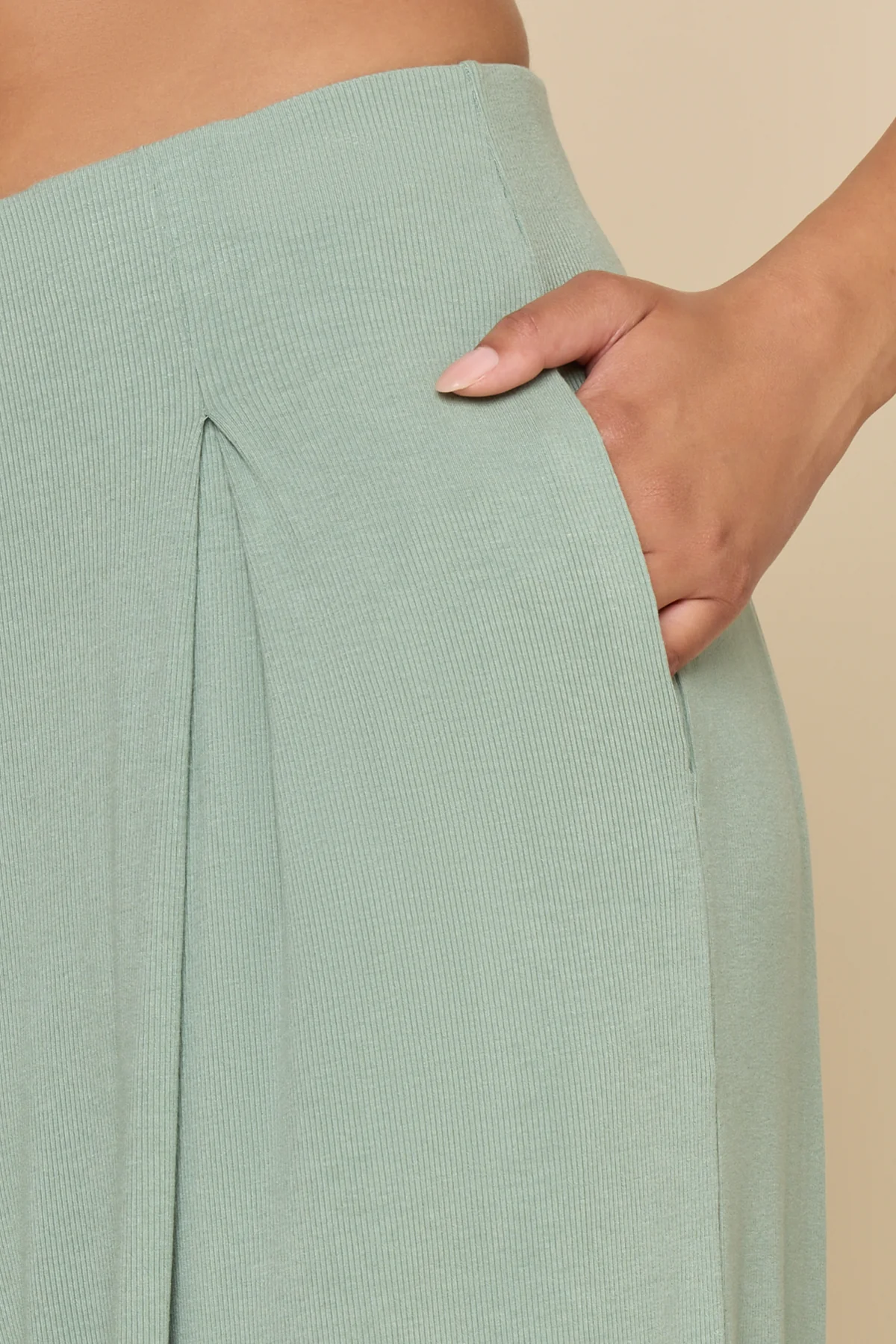 Go with the Flow Wide Leg Pant - Evening Moss - Image 3