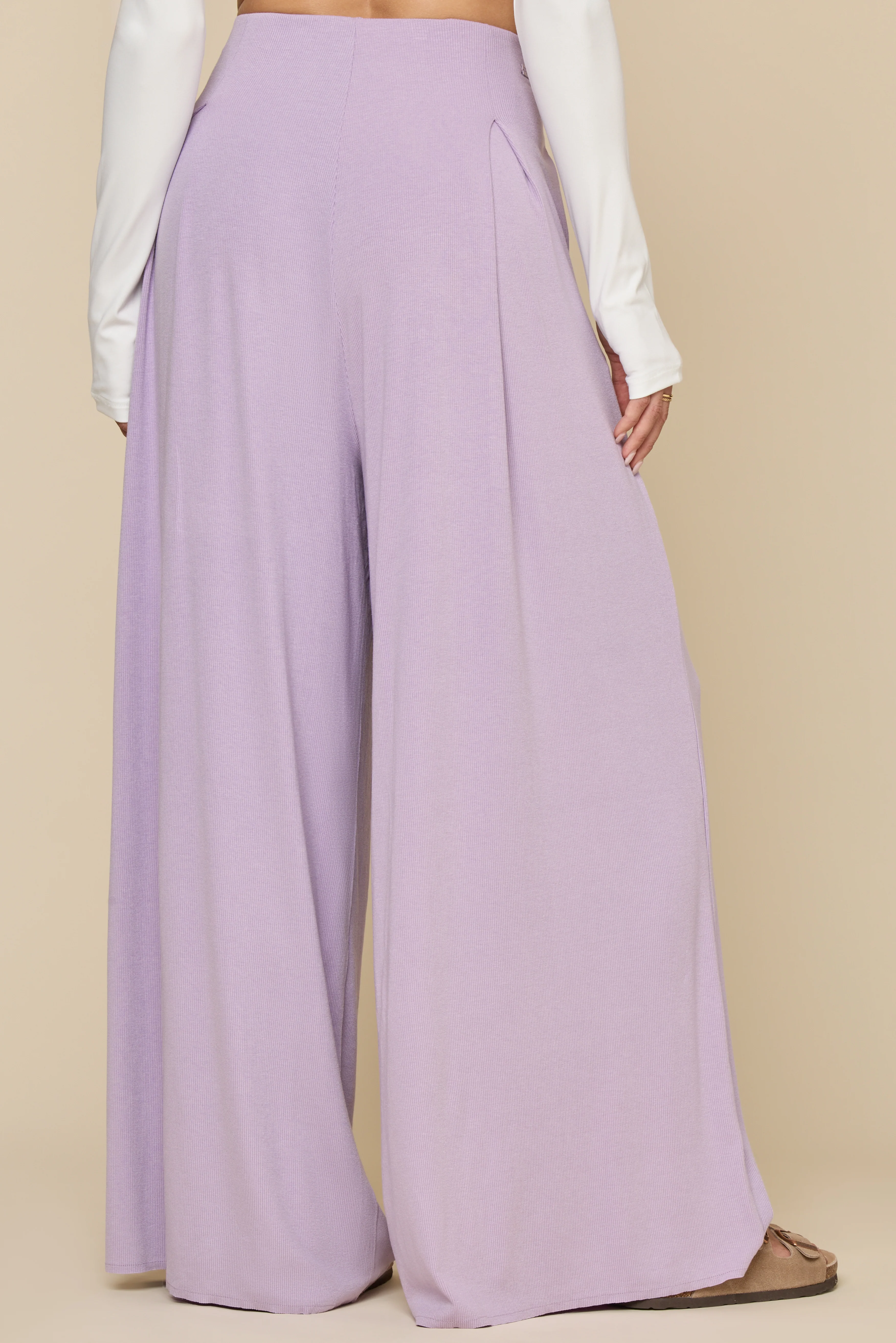 Go with the Flow Wide Leg Pant - Lavender Haze - Image 5