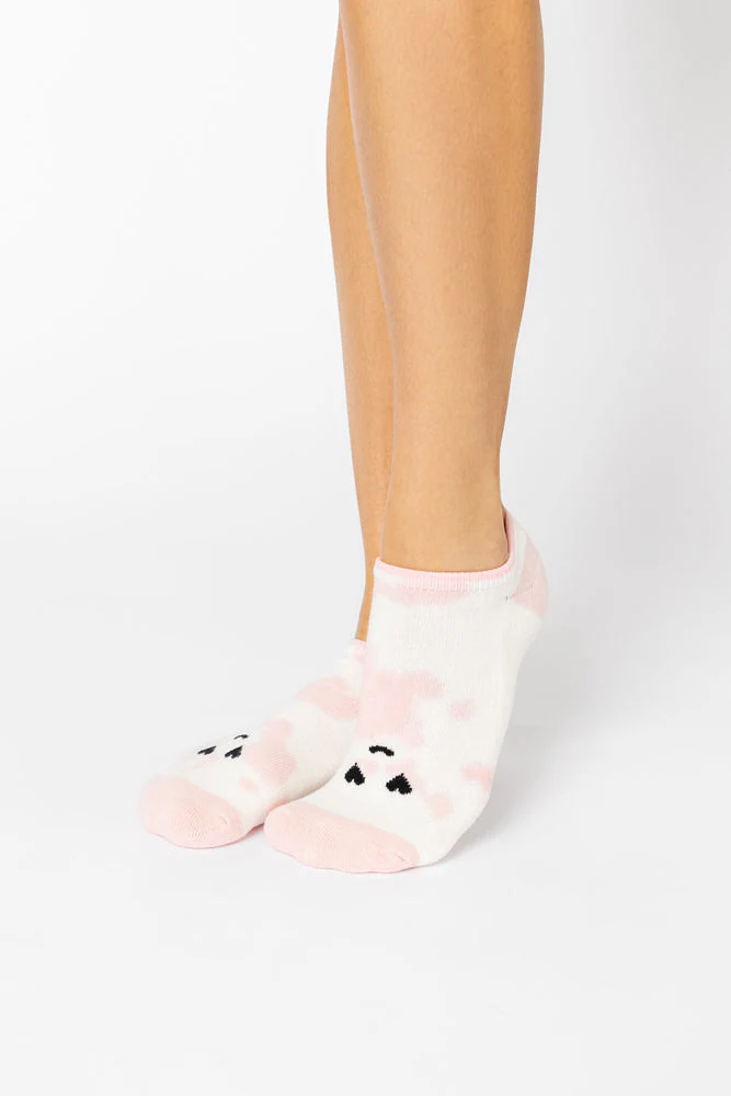 Heart Eyes Low Rise Socks - Pink Tie Dye - Image 2