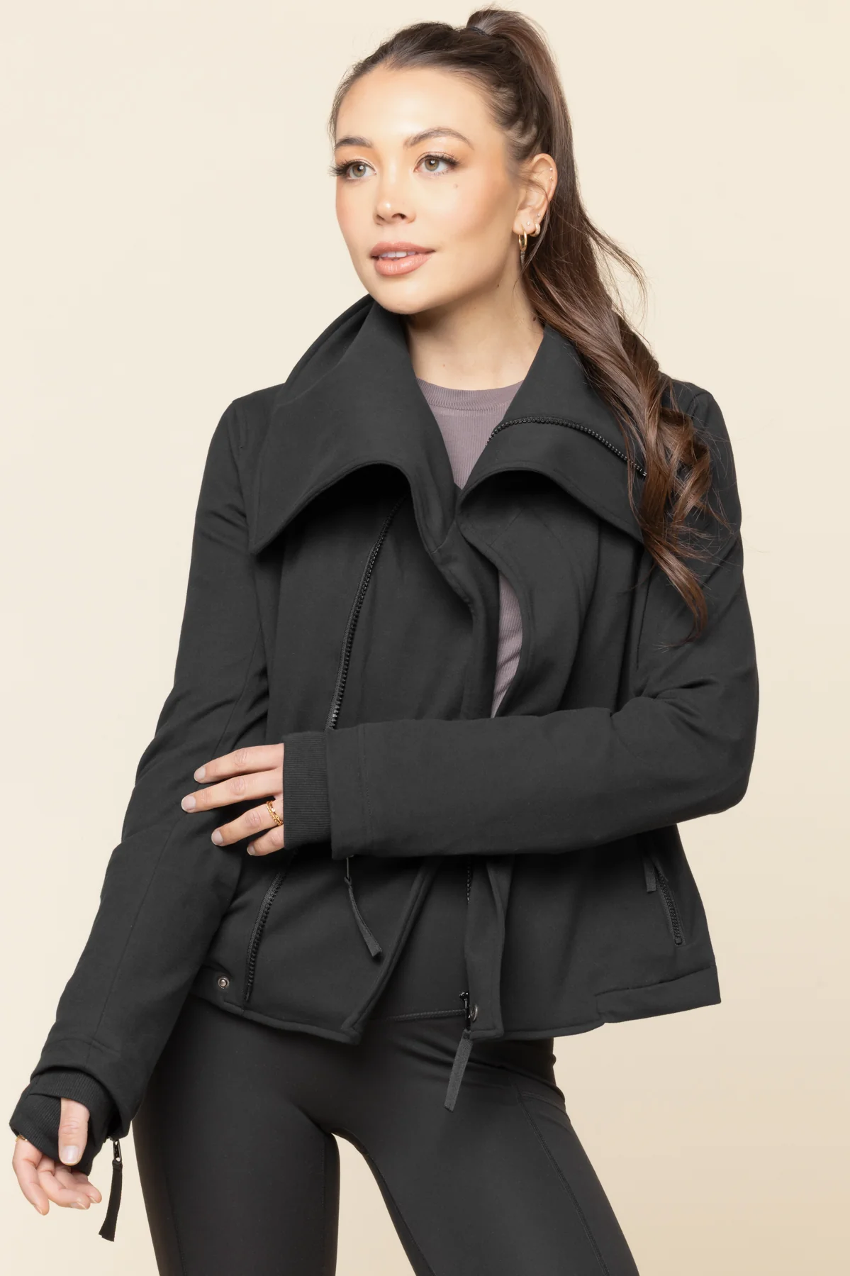 Heart Racer Moto Jacket - Black - Image 2