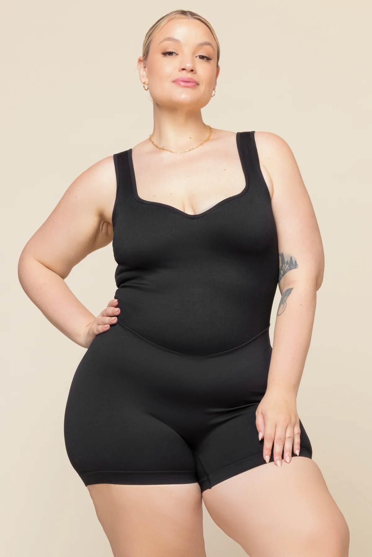 Hey Shorty Seamless Shortsie - Black - Image 8