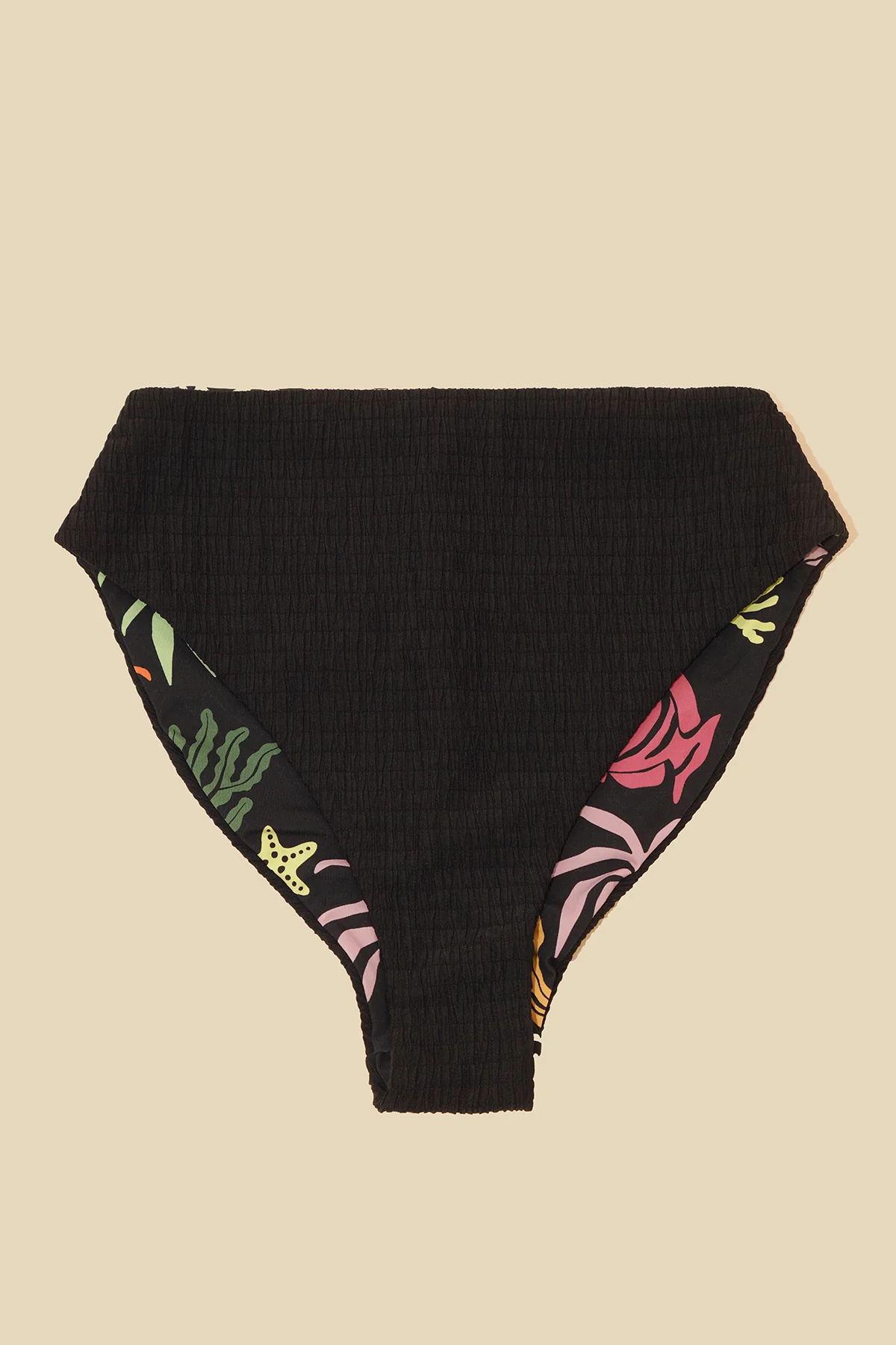 High Tide Reversible Cheeky Bikini Bottom - Black Dilly - Image 5