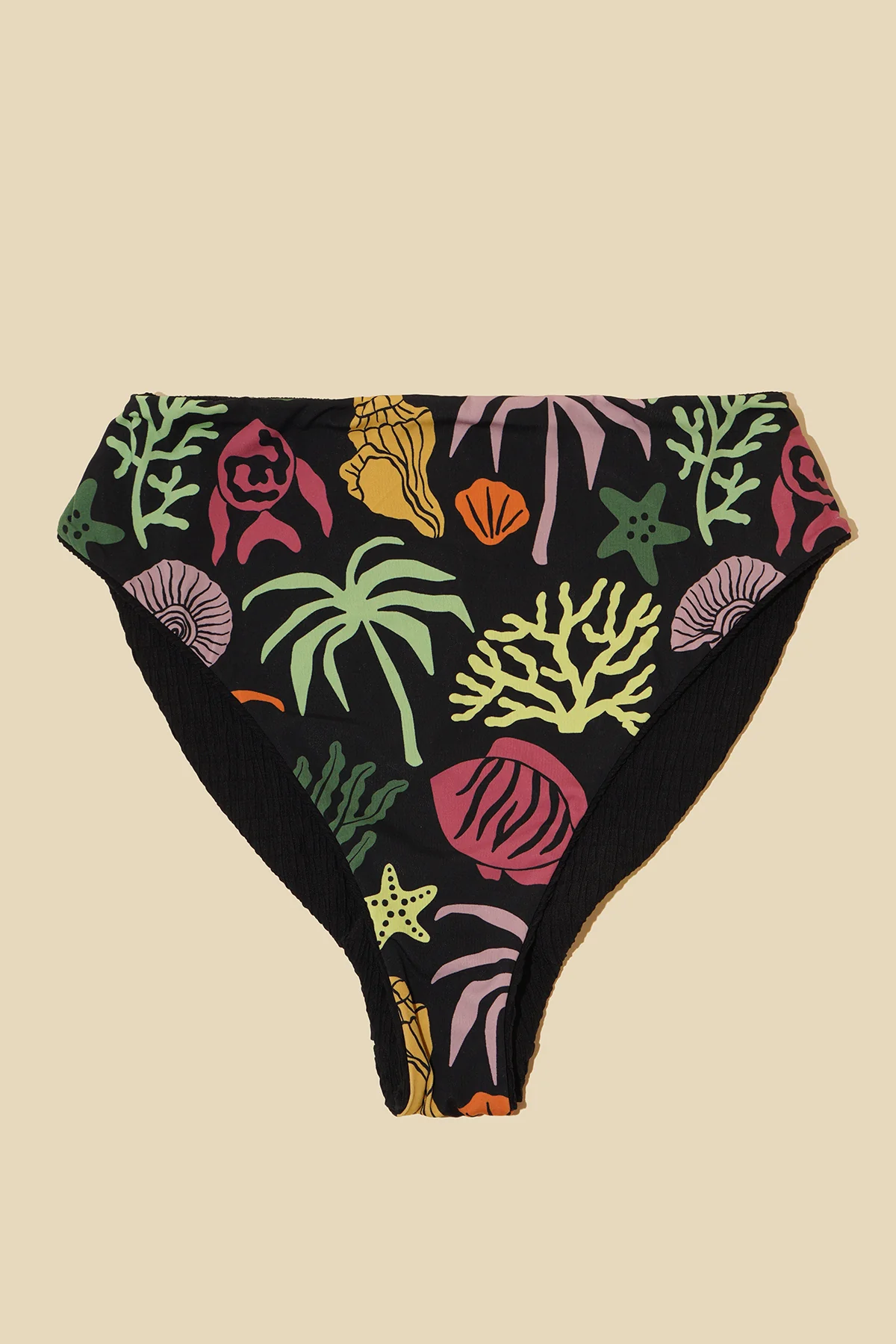 High Tide Reversible Cheeky Bikini Bottom - Black Dilly - Image 6