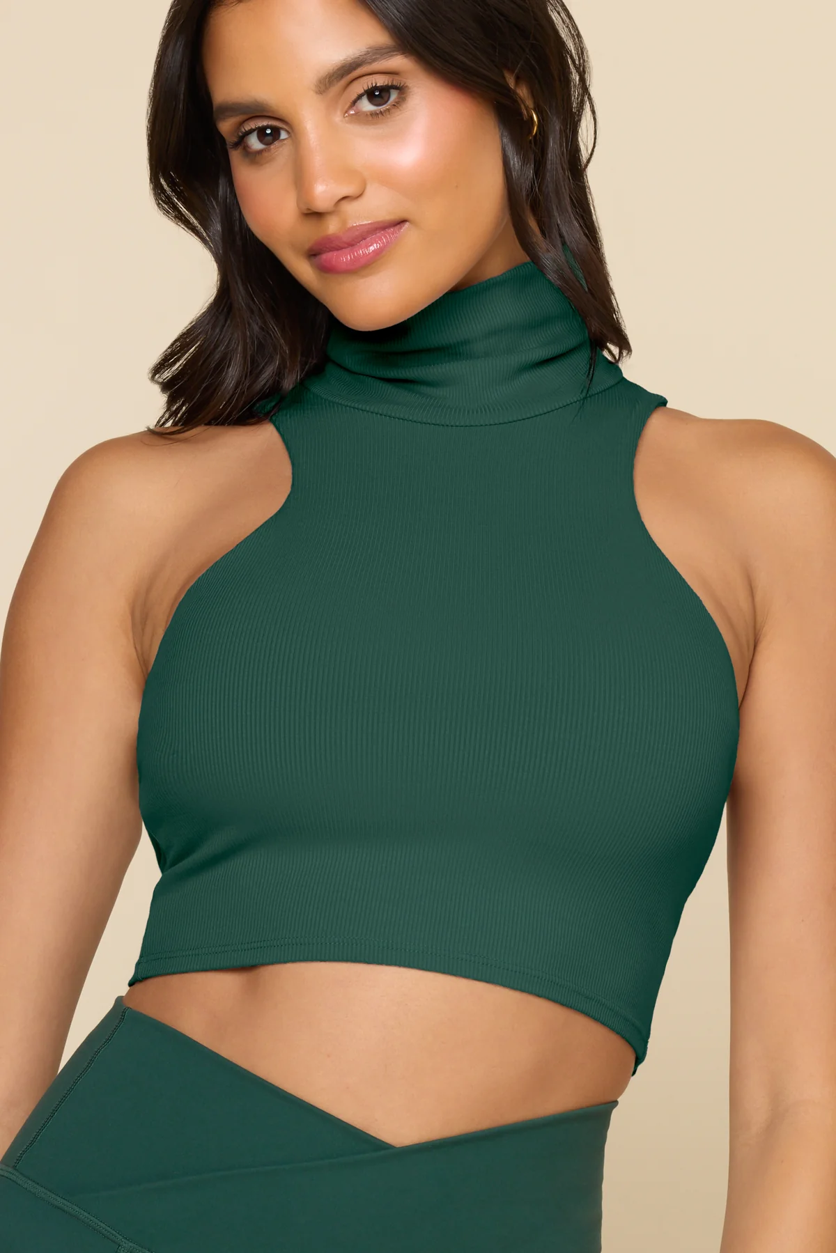 I Feel Cute Crop Top - Pine - Image 4