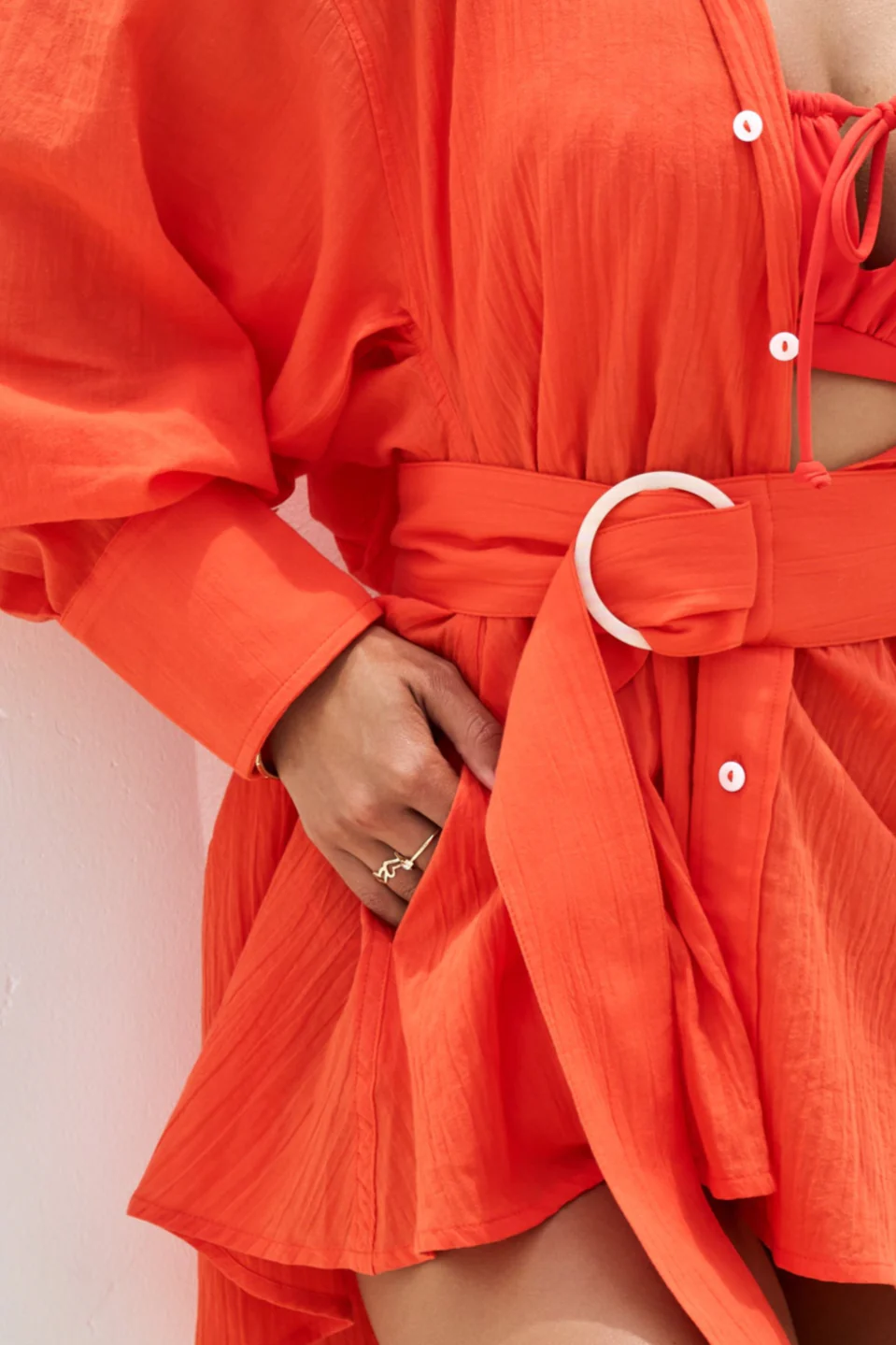 I Need a Vacation Shirt Dress - Poppy - Image 2