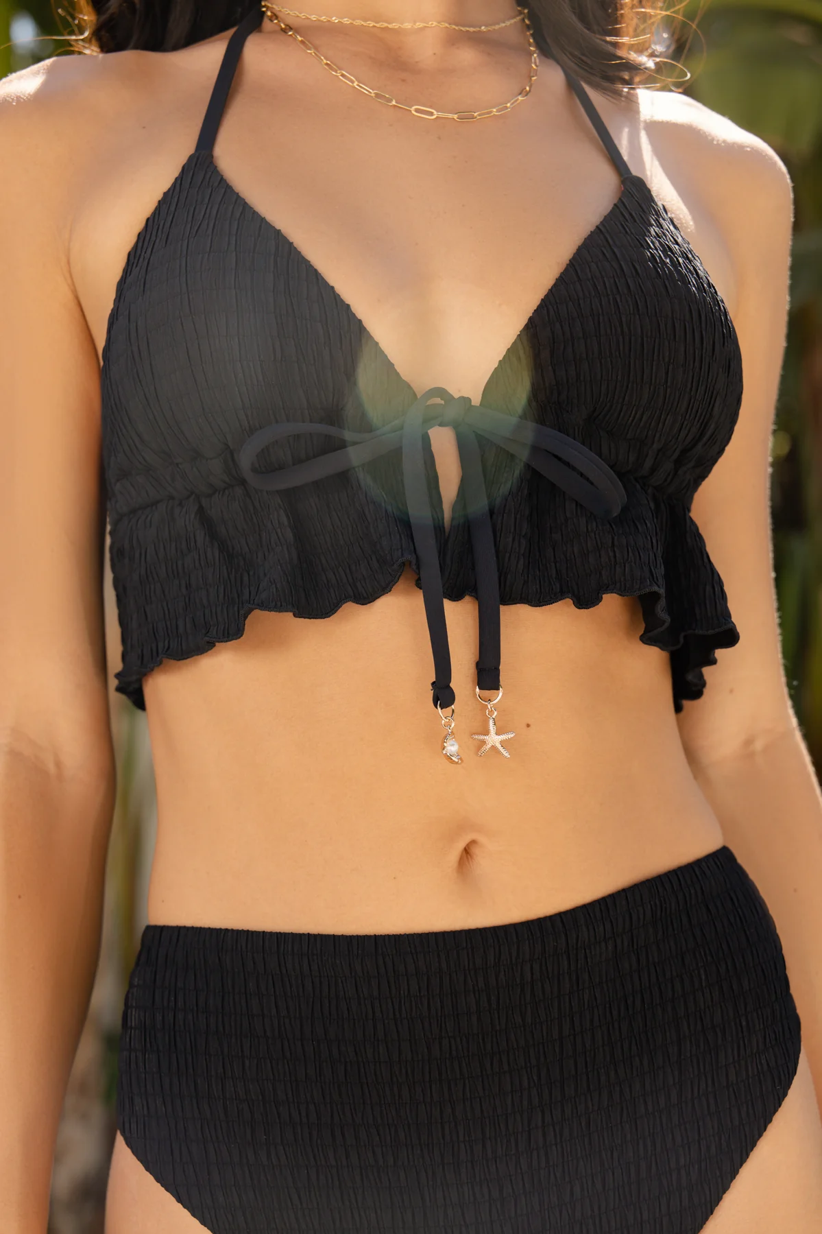 Island Breeze Bikini Top - Black Dilly - Image 5