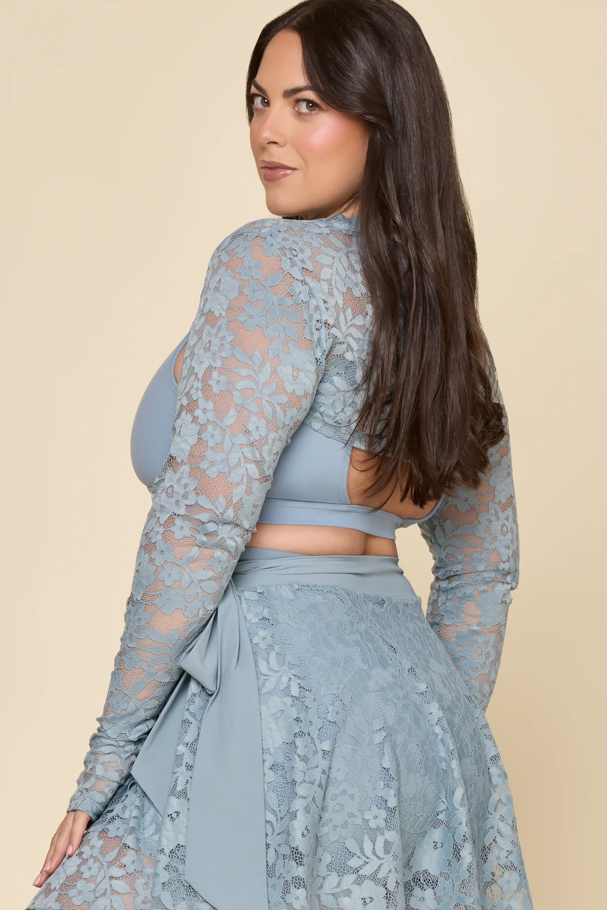 Lace Relevé Shrug - Blue Storm - Image 4