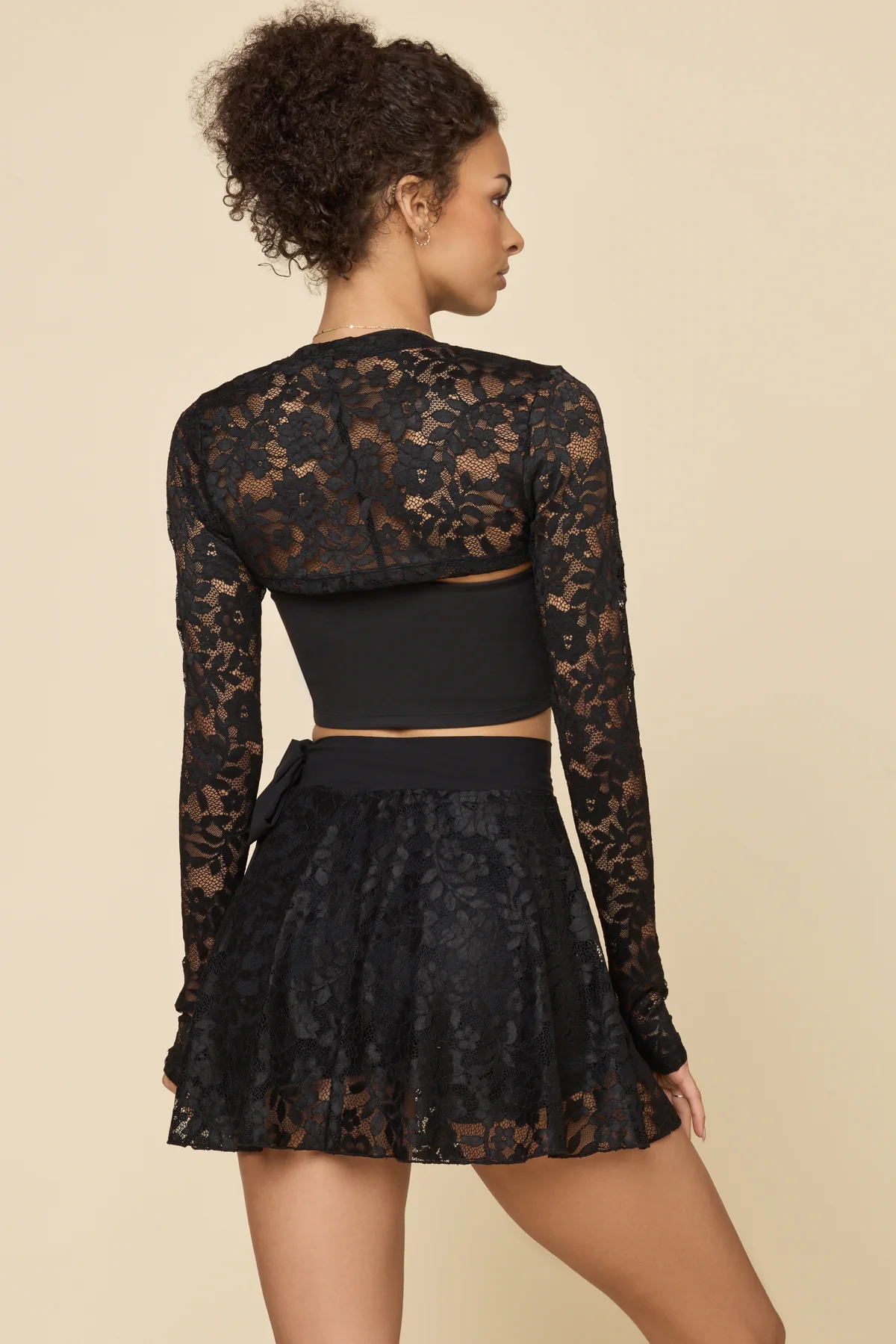 Lace Juliet Skort - Black - Image 5
