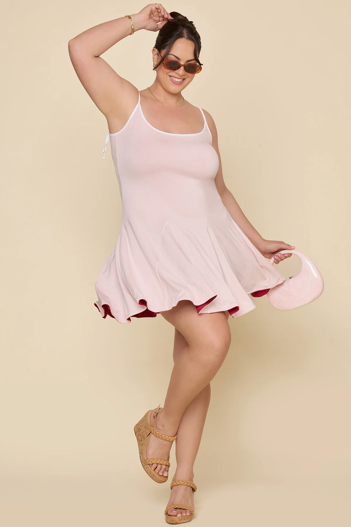 Let's Tango Reversible Dress - Berry/Blush - Image 3