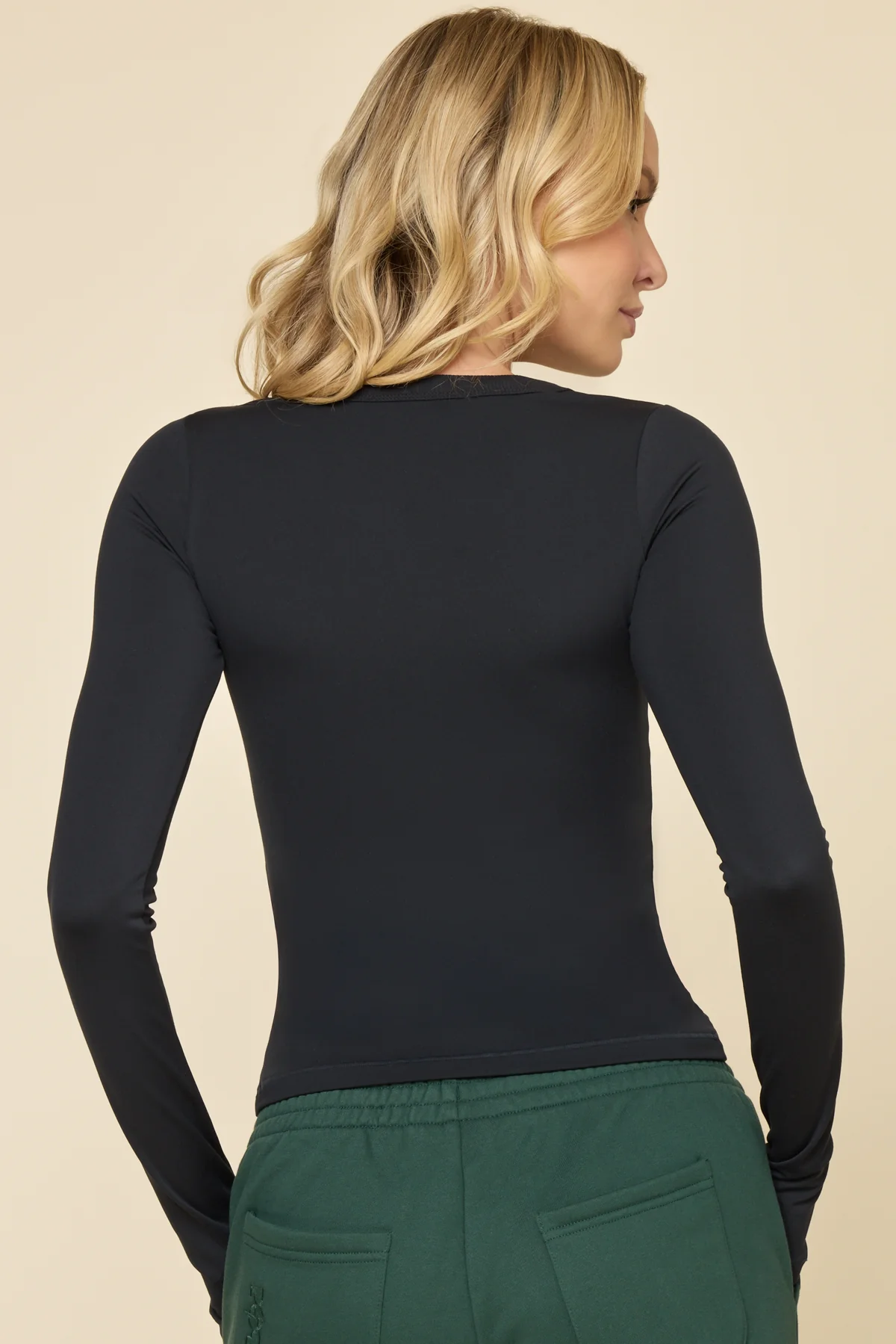 Call Me Baby Long Sleeve Top - Black - Image 4