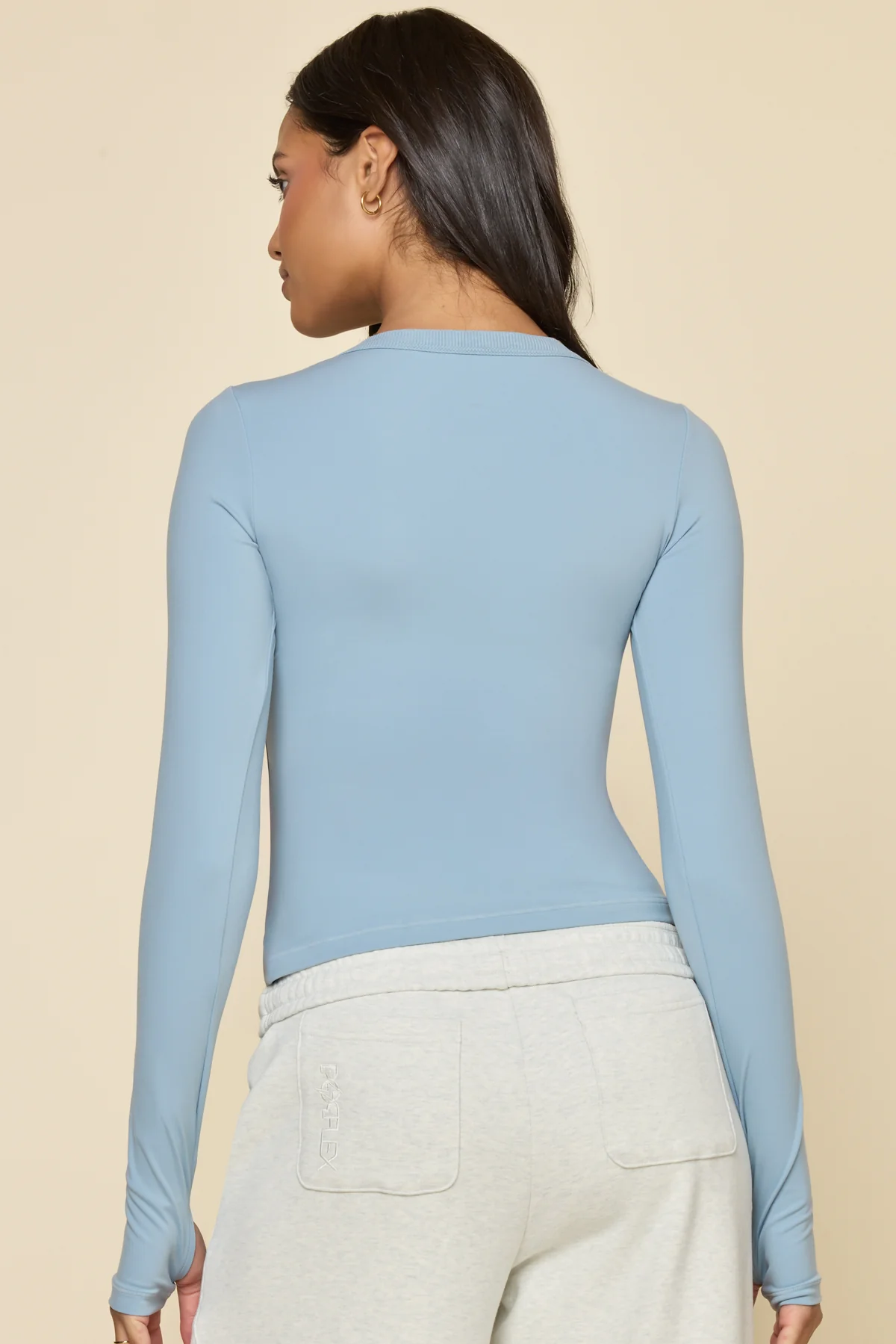 Call Me Baby Long Sleeve Top - Blue Storm - Image 4