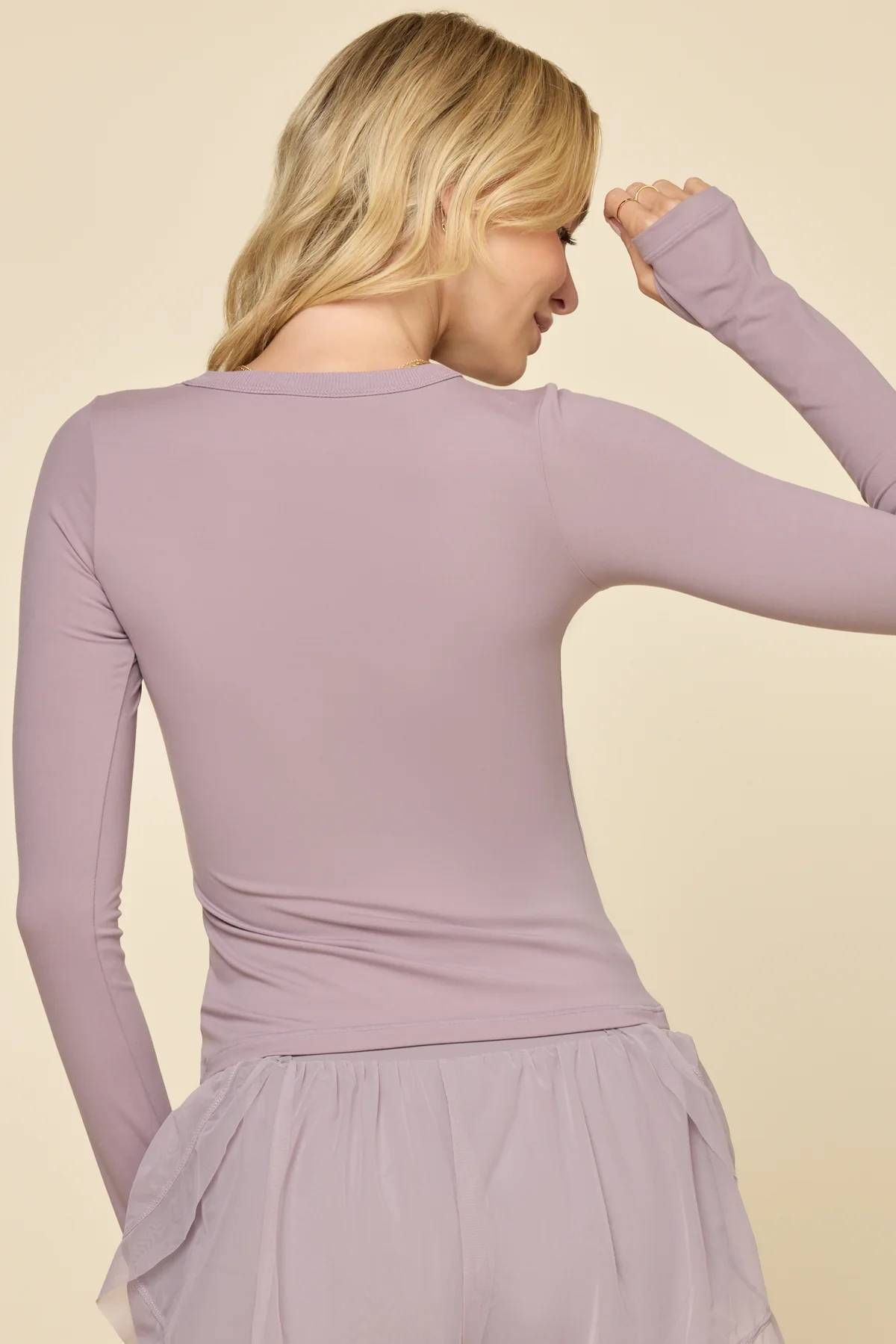 Call Me Baby Long Sleeve Top - Dusty Mauve - Image 4