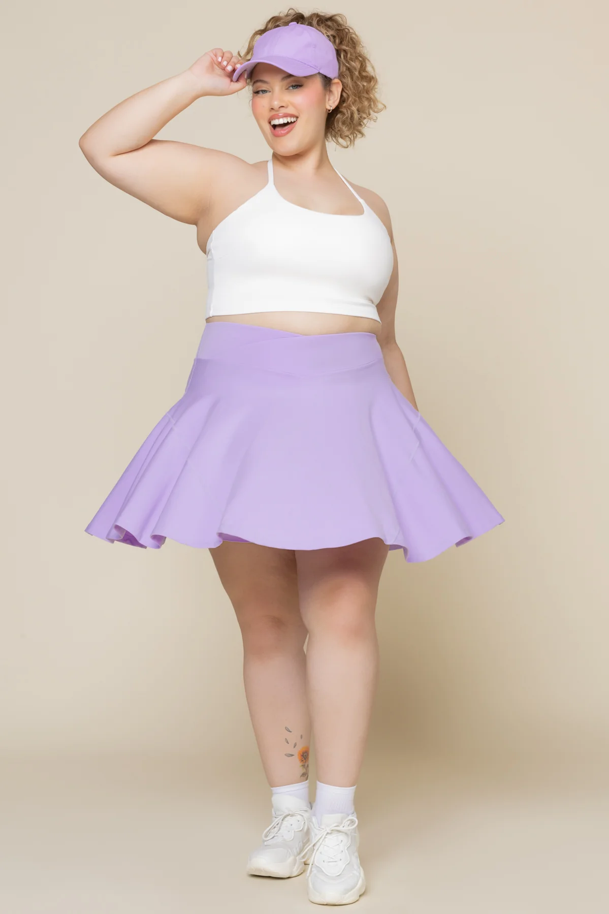 Crisscross Hourglass® Twirl Skort (Longer) - Digital Lavender - Image 3