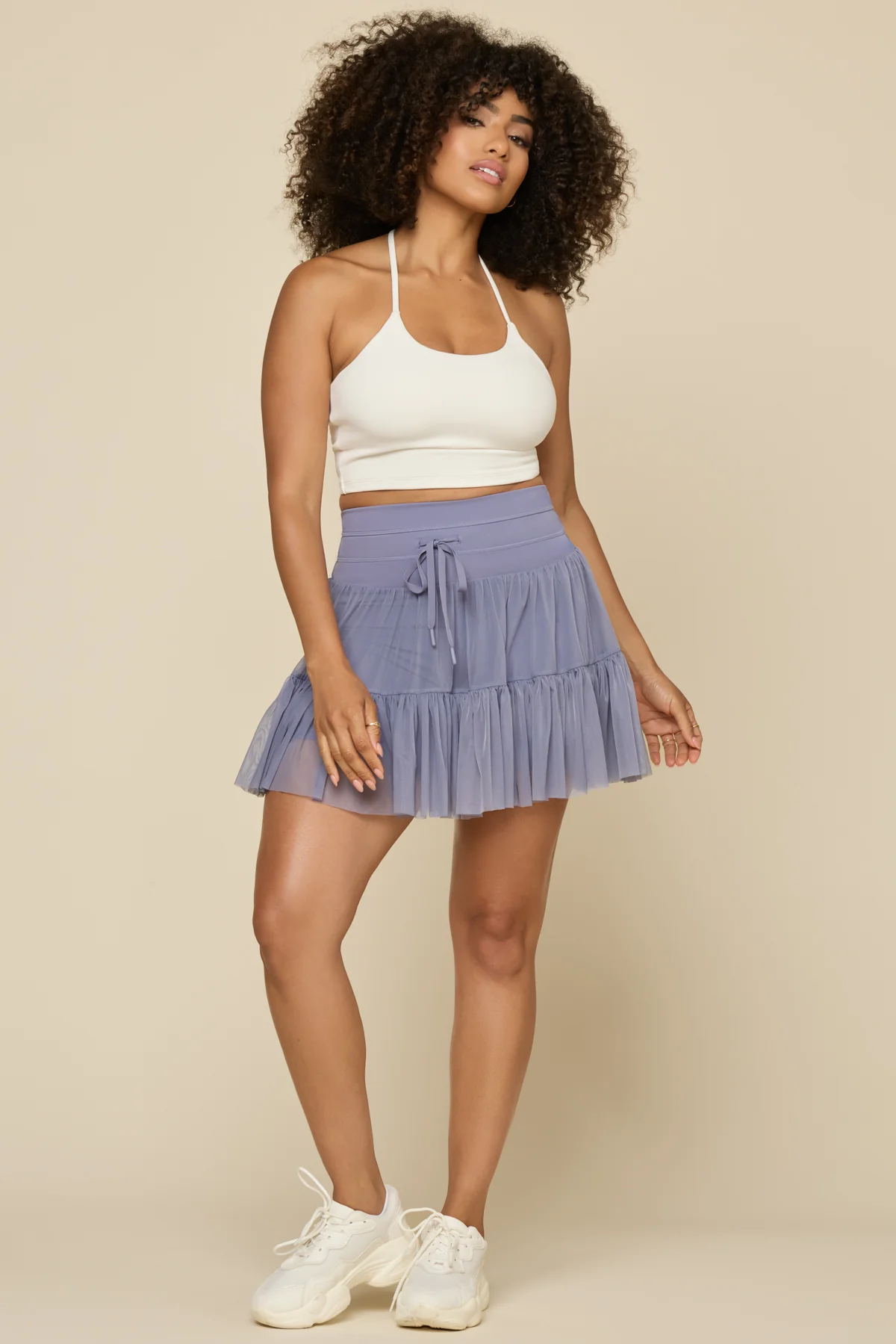 Pirouette Skort (Longer) - Blue Mist - Image 3