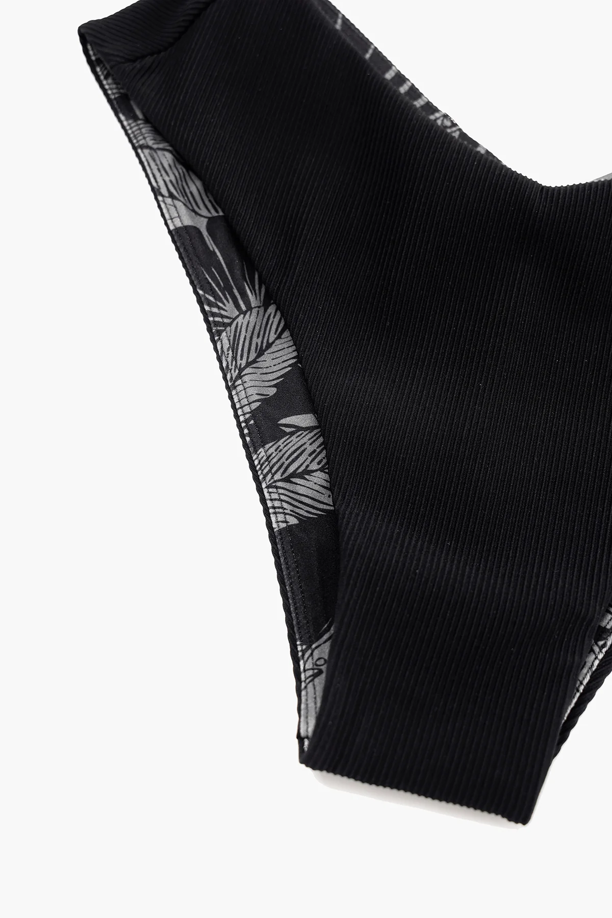 Low Tide Super Cheeky Bikini Bottom - Black Rib - Image 7