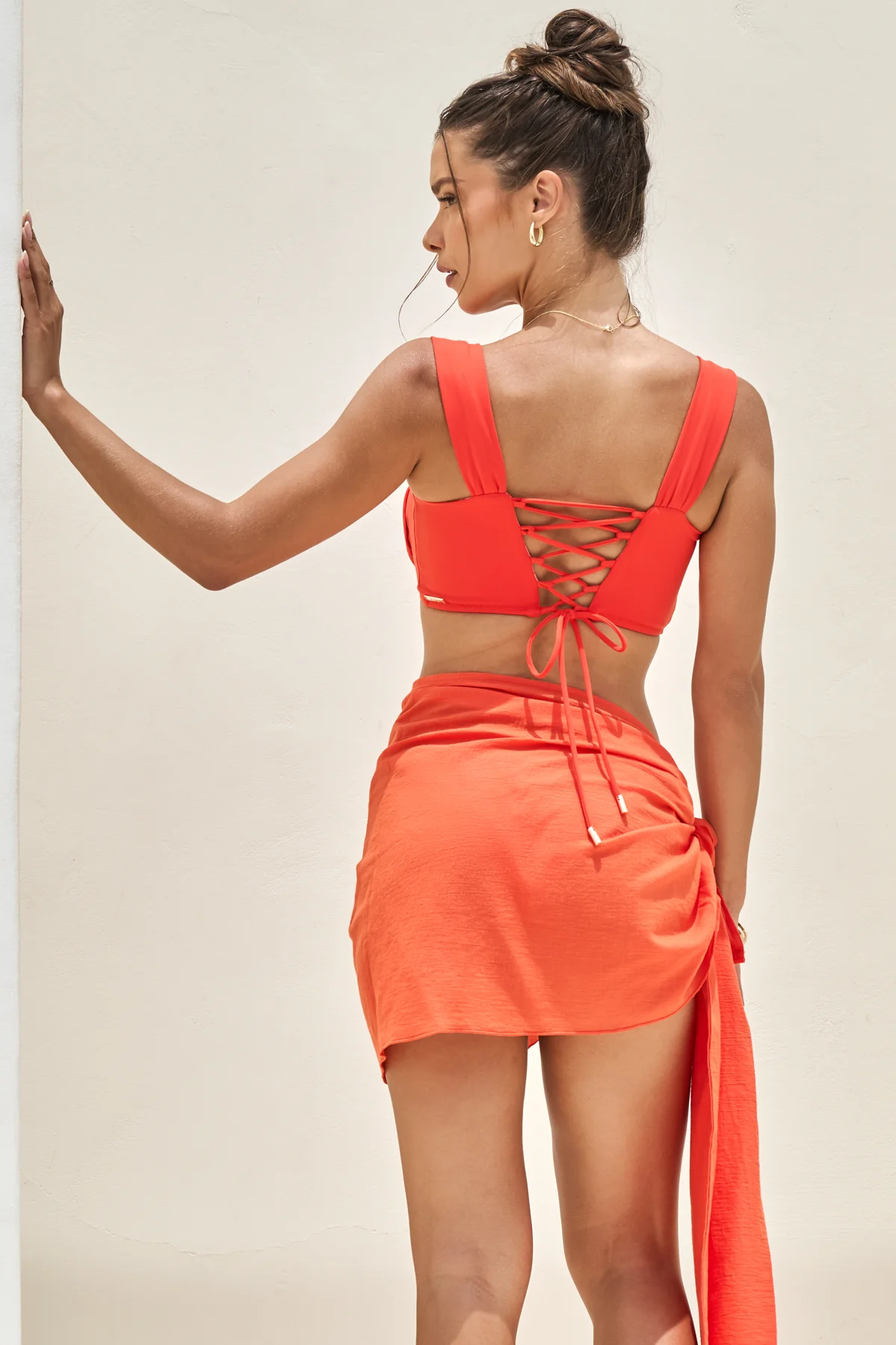 Minimoon Short Sarong - Poppy - Image 5