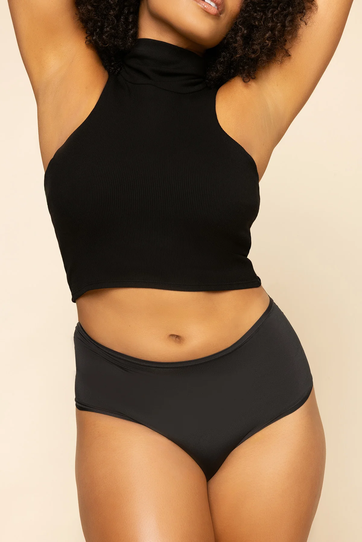 Next to Nothing Higher Rise Cheeky Panty - Black - Image 4