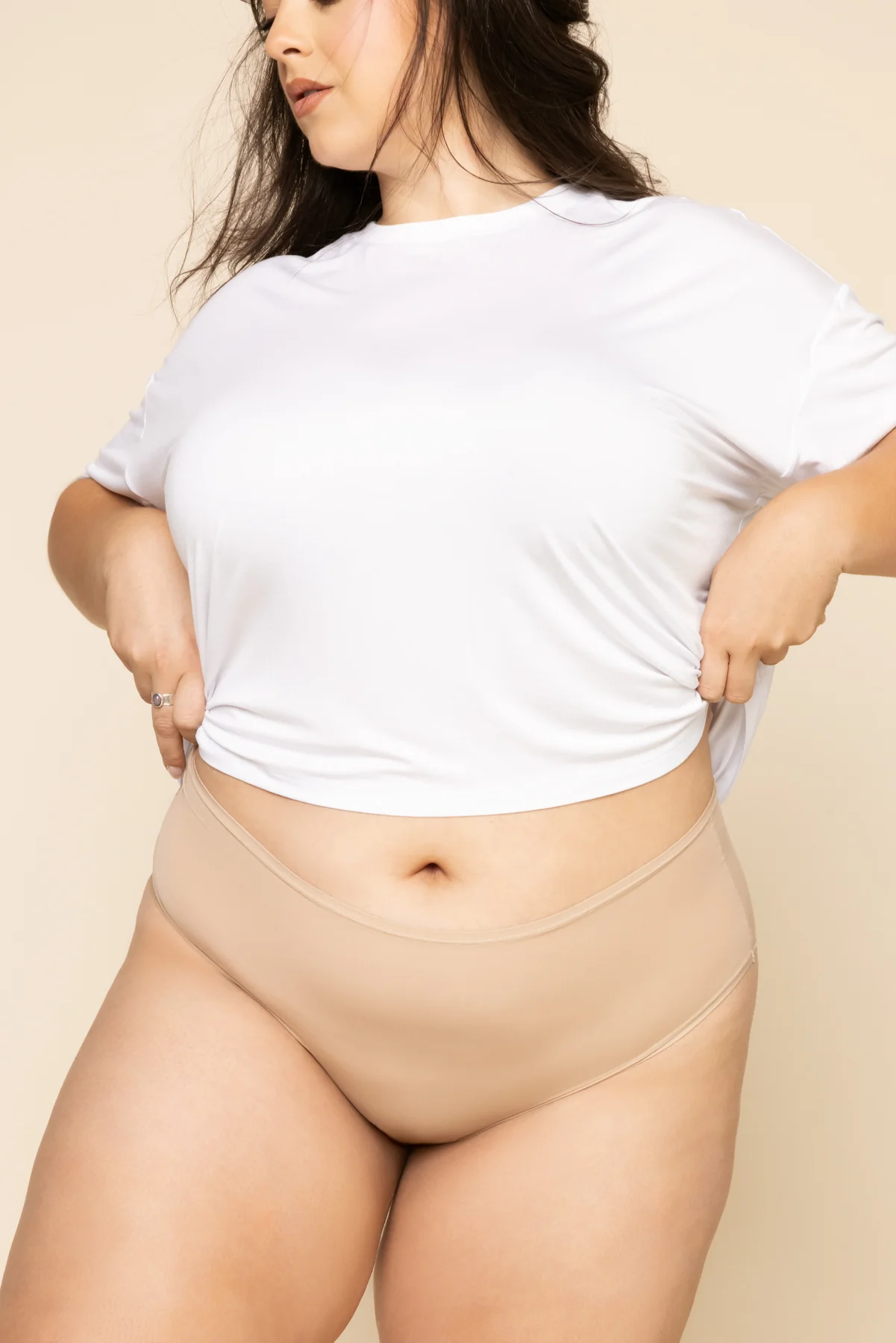Next to Nothing Higher Rise Cheeky Panty - Cappuccino - Image 7