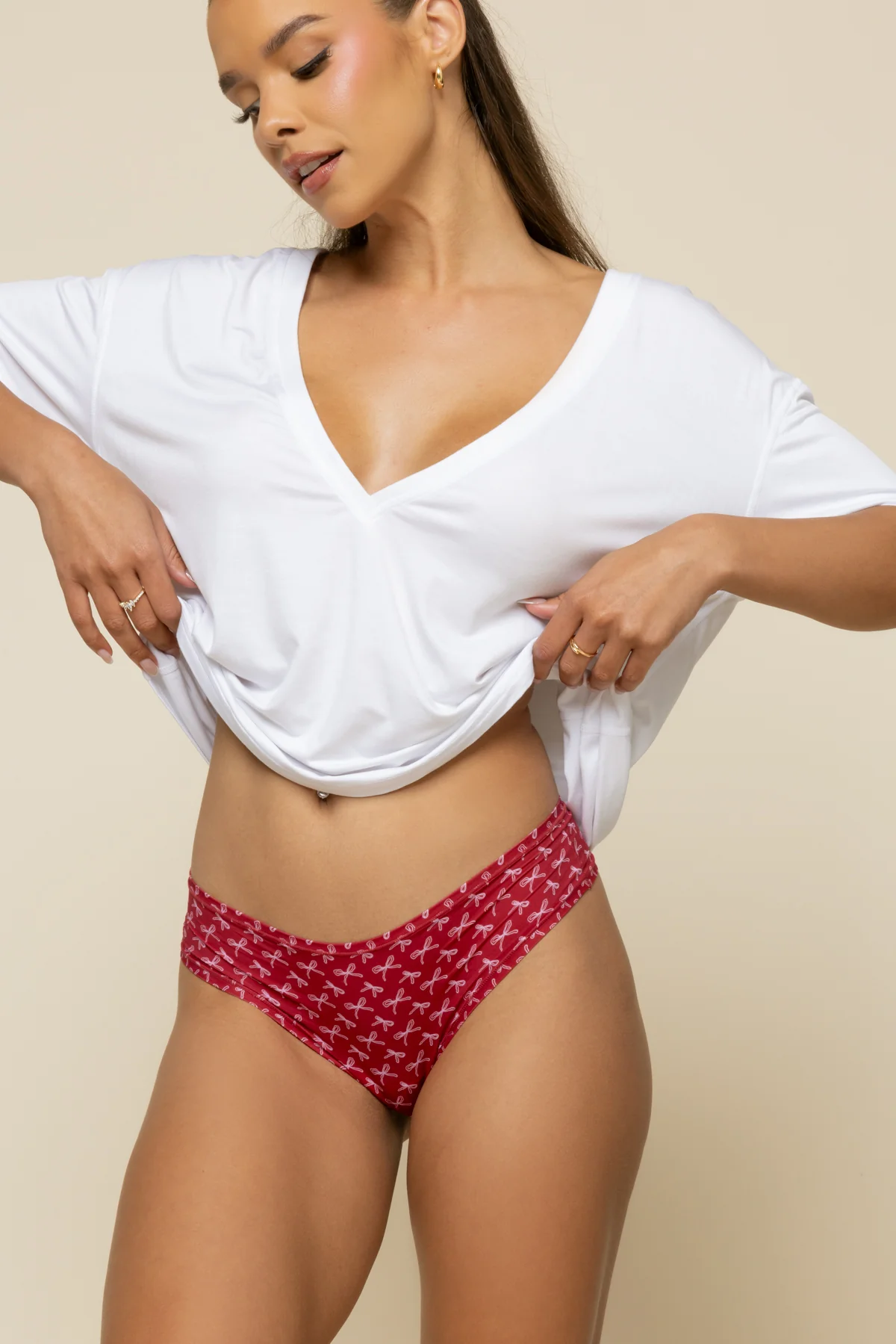 Next to Nothing Thong Panty - Demure Bows - Image 5