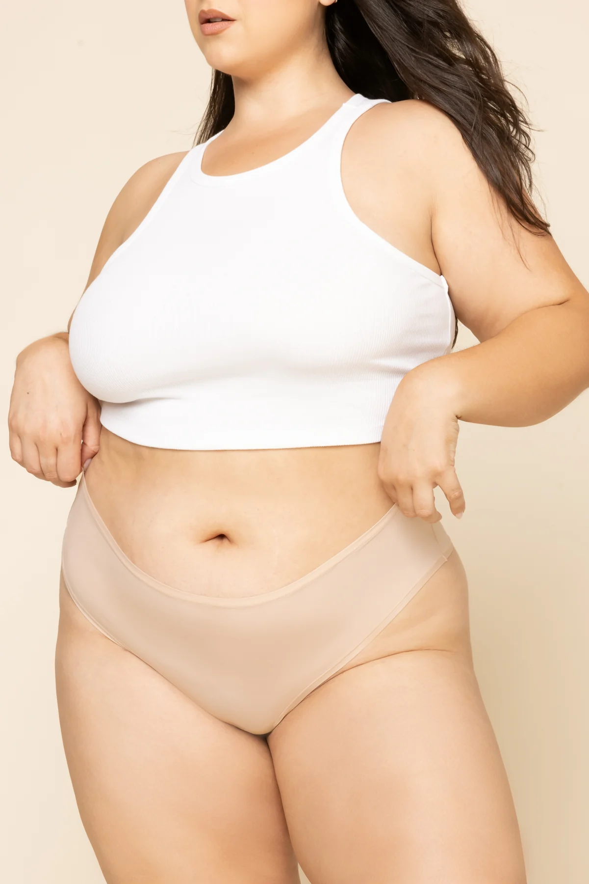 Next to Nothing Thong Panty - Rose Beige - Image 2
